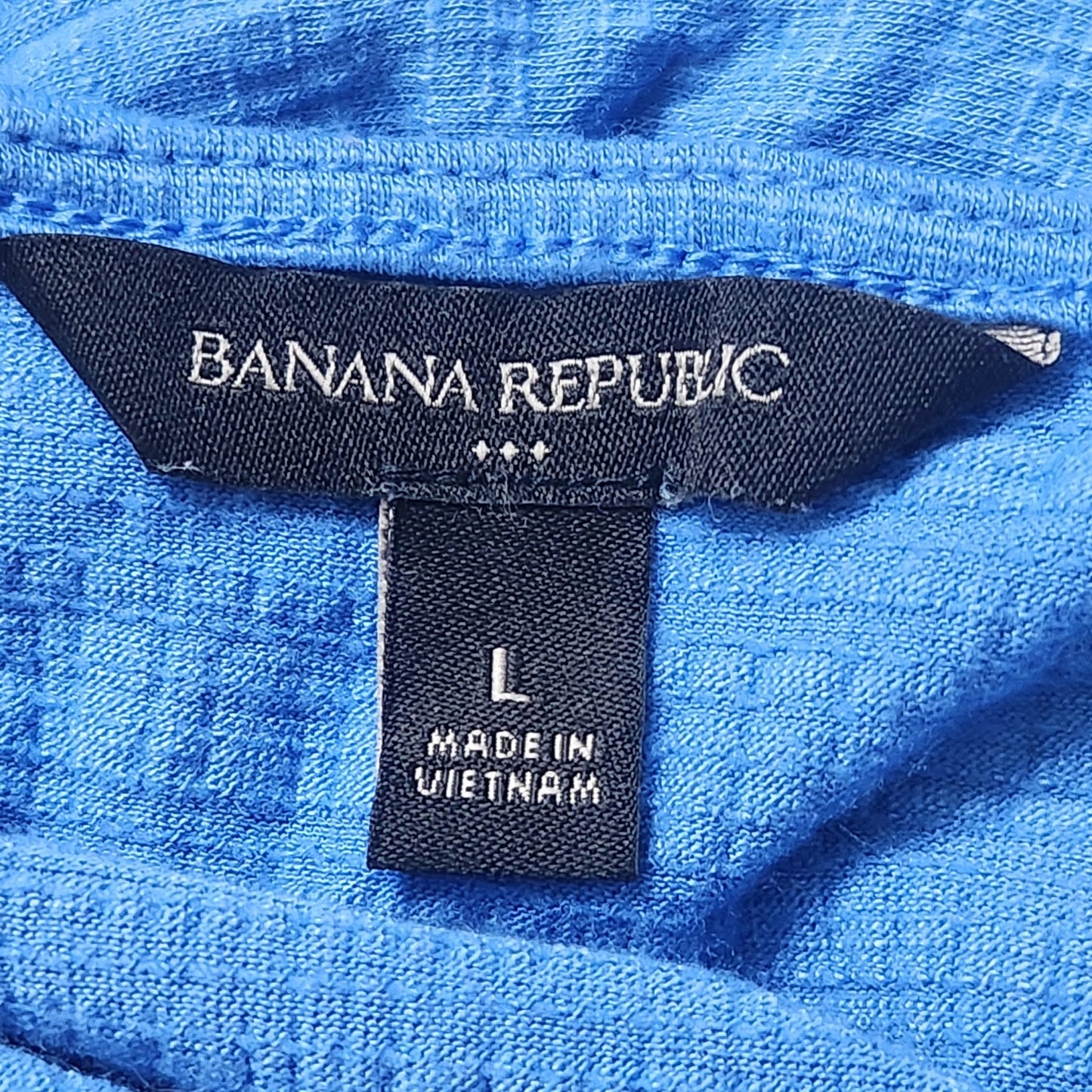 Banana Republic Women's Cornflower Blue Crinkle Wrap Flutter Top Size Large