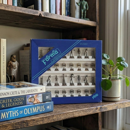 Vintage Forma Greek Mythology Chess Set