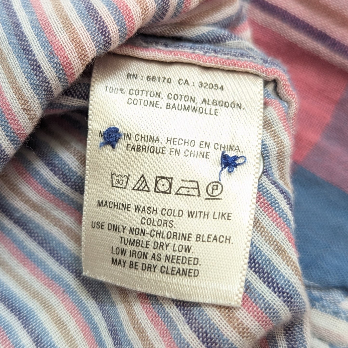 Anthropologie Holding Horses Plaid Tunic Top | Women’s 6 | Pink Mauve Blue Cotton Gauze | High Low Blouse