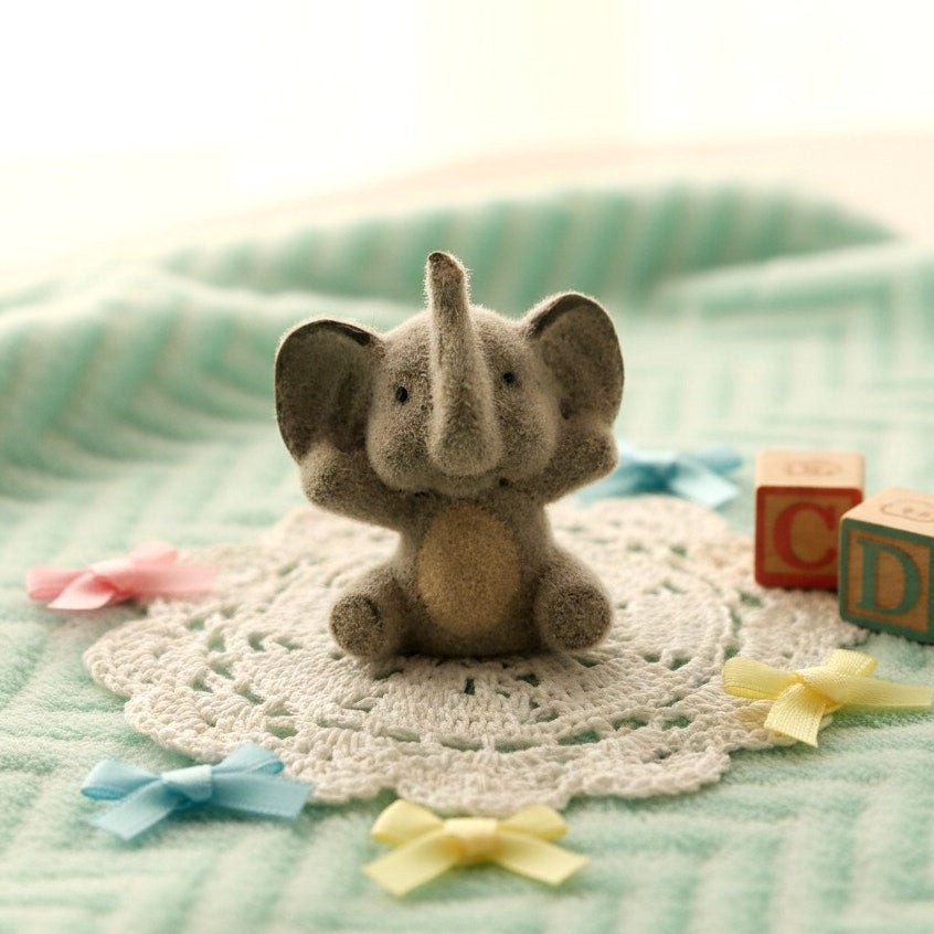 Vintage Mid-Century to 1980s Mini Elephant Mixed Figurines