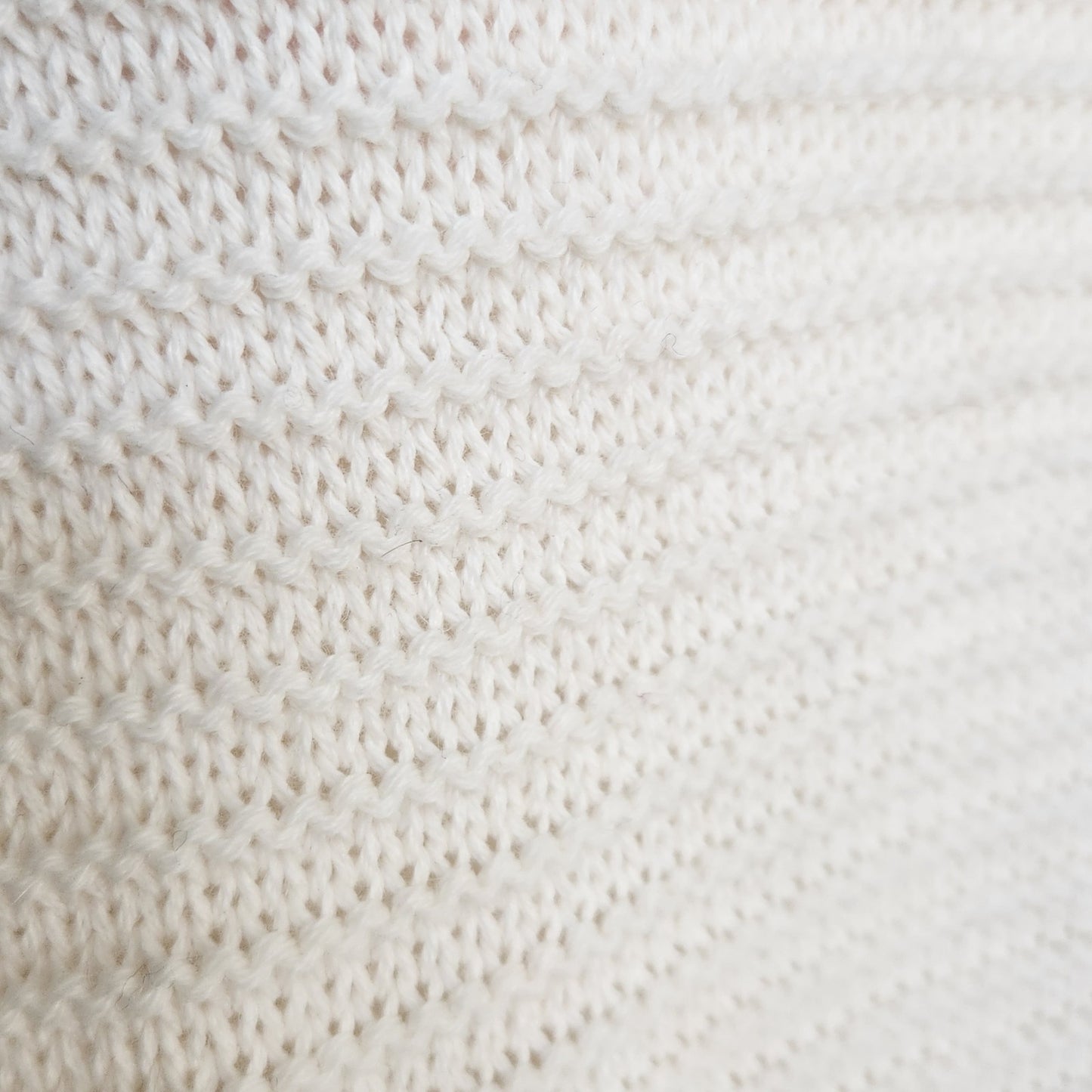 Cream Alpaca Blend Knit Sweater | Women's M | Made in Peru