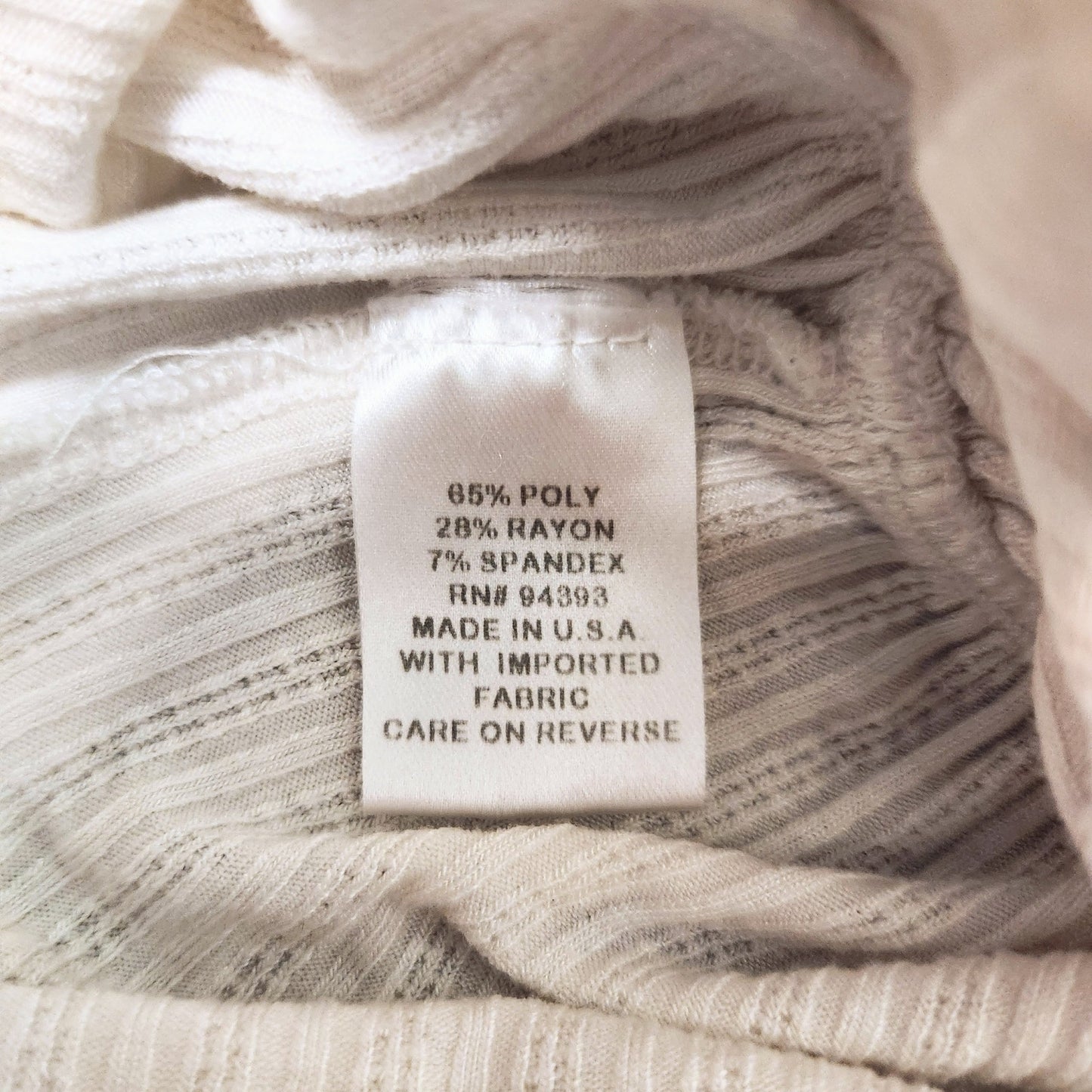 Slate & Willow White Smocked Peplum Top Puff Sleeve Rayon Scoop Neck Blouse | Women's Size M