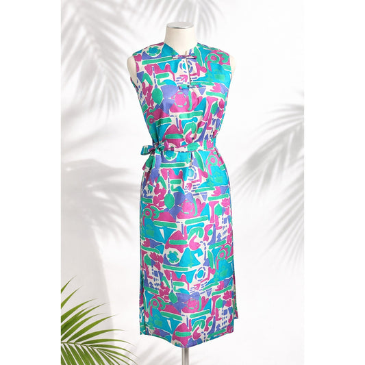 Vintage 1960s Hawaiian Dress | Women's S