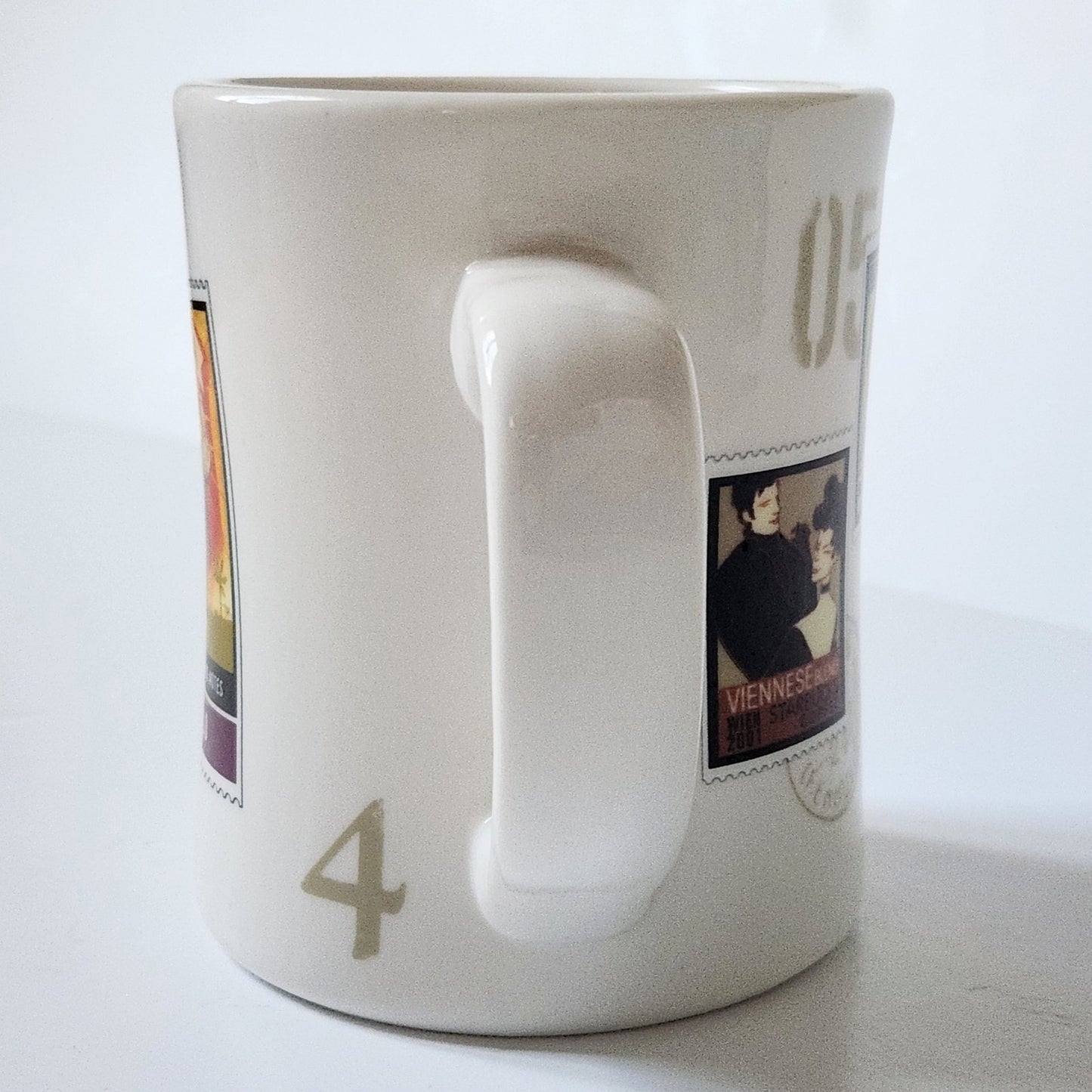 Vintage 2003 Starbucks Barista “Air Mail Stamp Series” Mug – Kenya • Espresso • Sulawesi • Colombia • Ethiopia • Viennese Blend