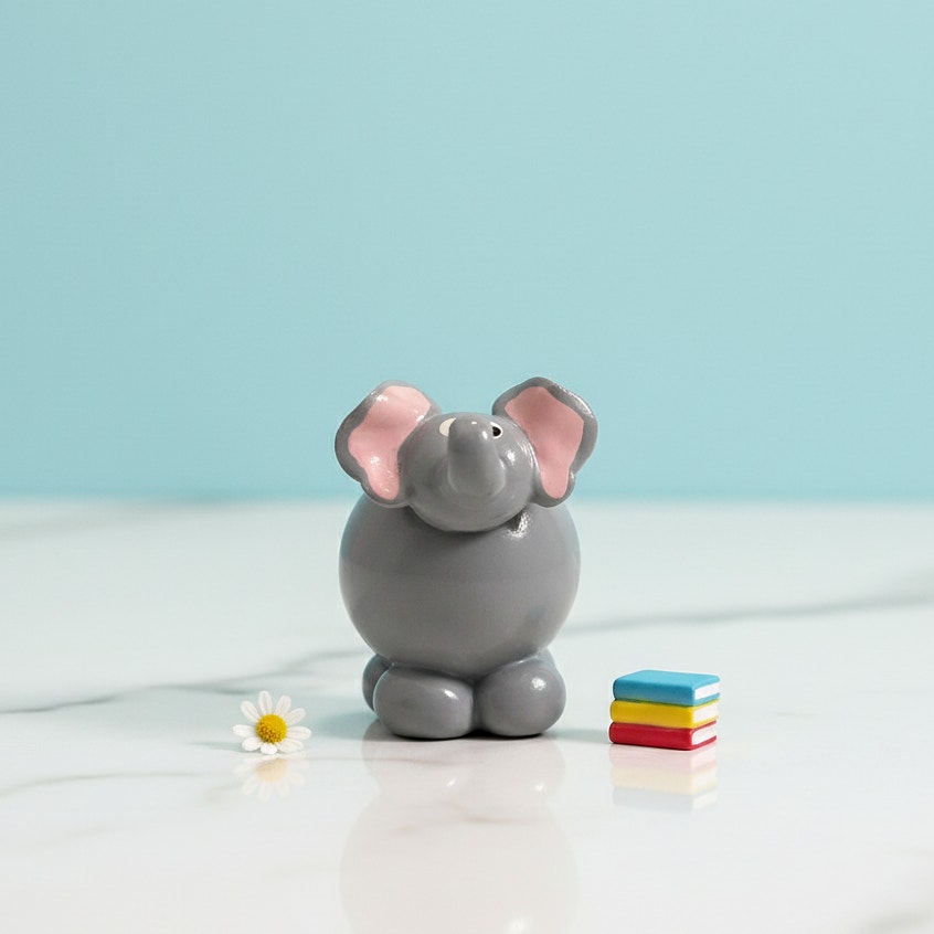 Vintage Mid-Century to 1980s Mini Elephant Mixed Figurines