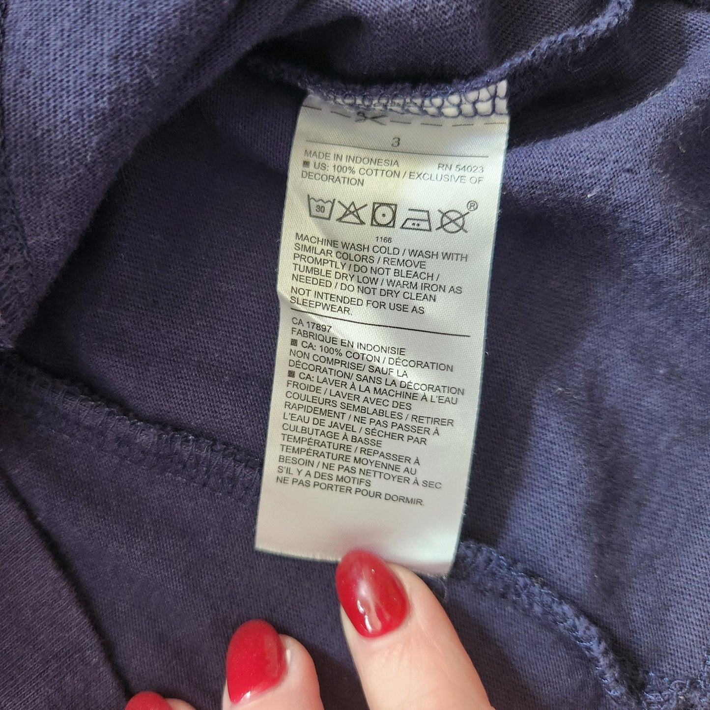 Janie and Jack Navy w/ Red White & Blue Ribbon Flutter Sleeve Girls Top Size 3