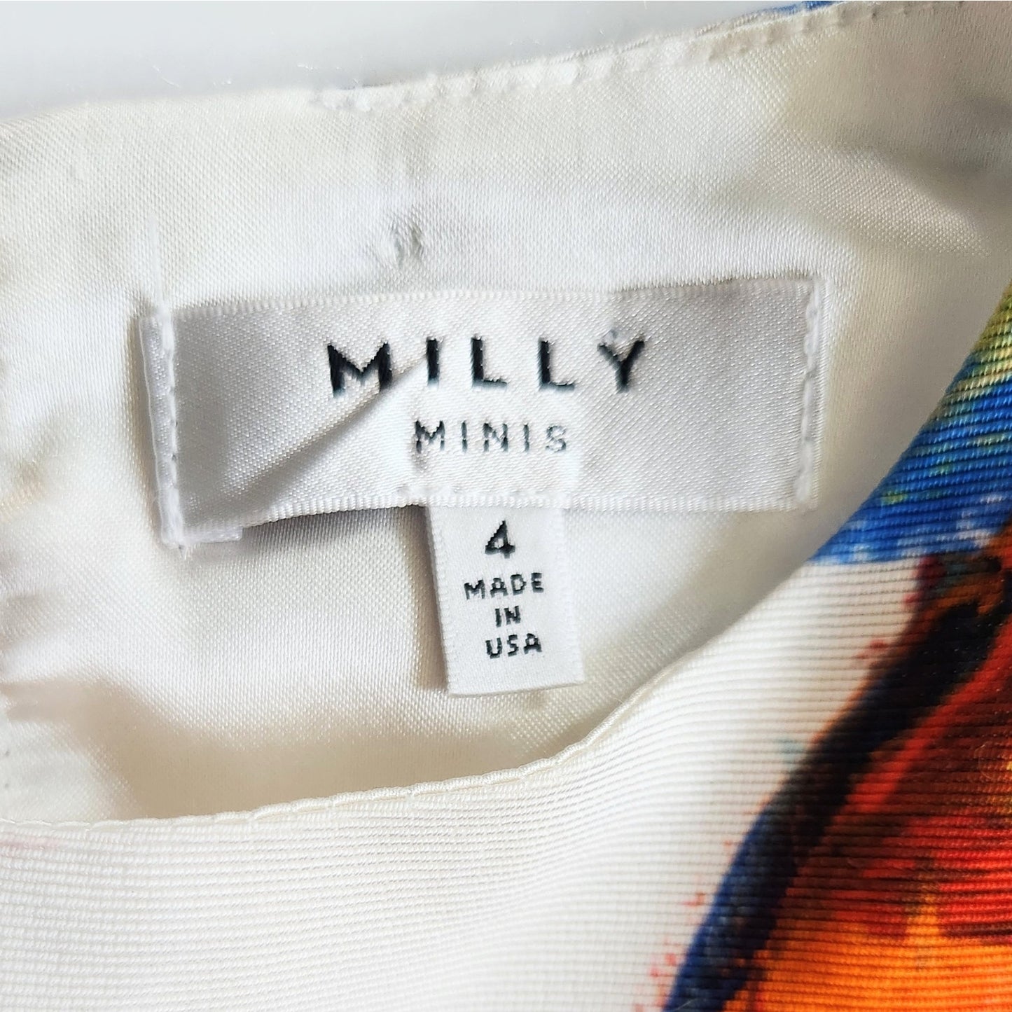 Milly Minis Girls Art Floral Two Piece Set | Sleeveless Crop Top & Skirt | Size 4