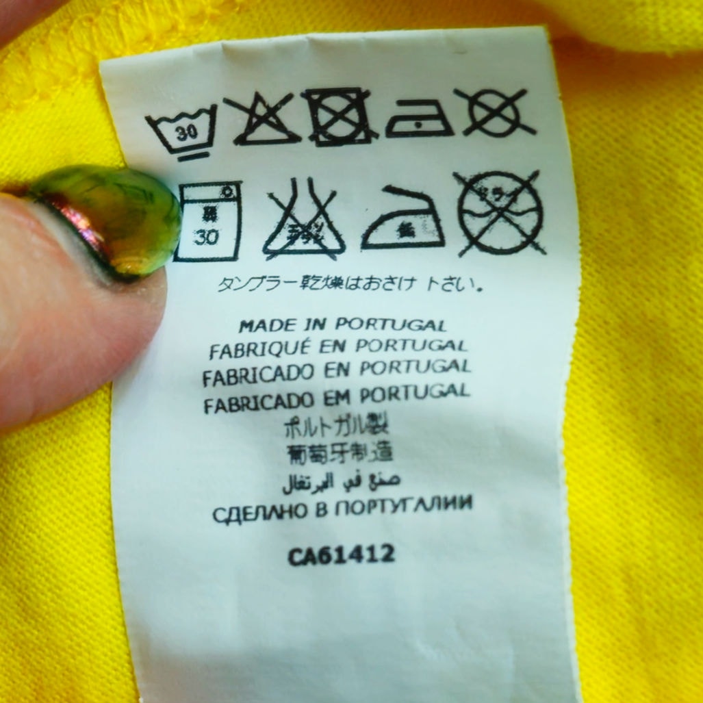 Balmain Paris Kids Logo T-Shirt | Vibrant Yellow 100% Cotton | Youth Size 10 / M