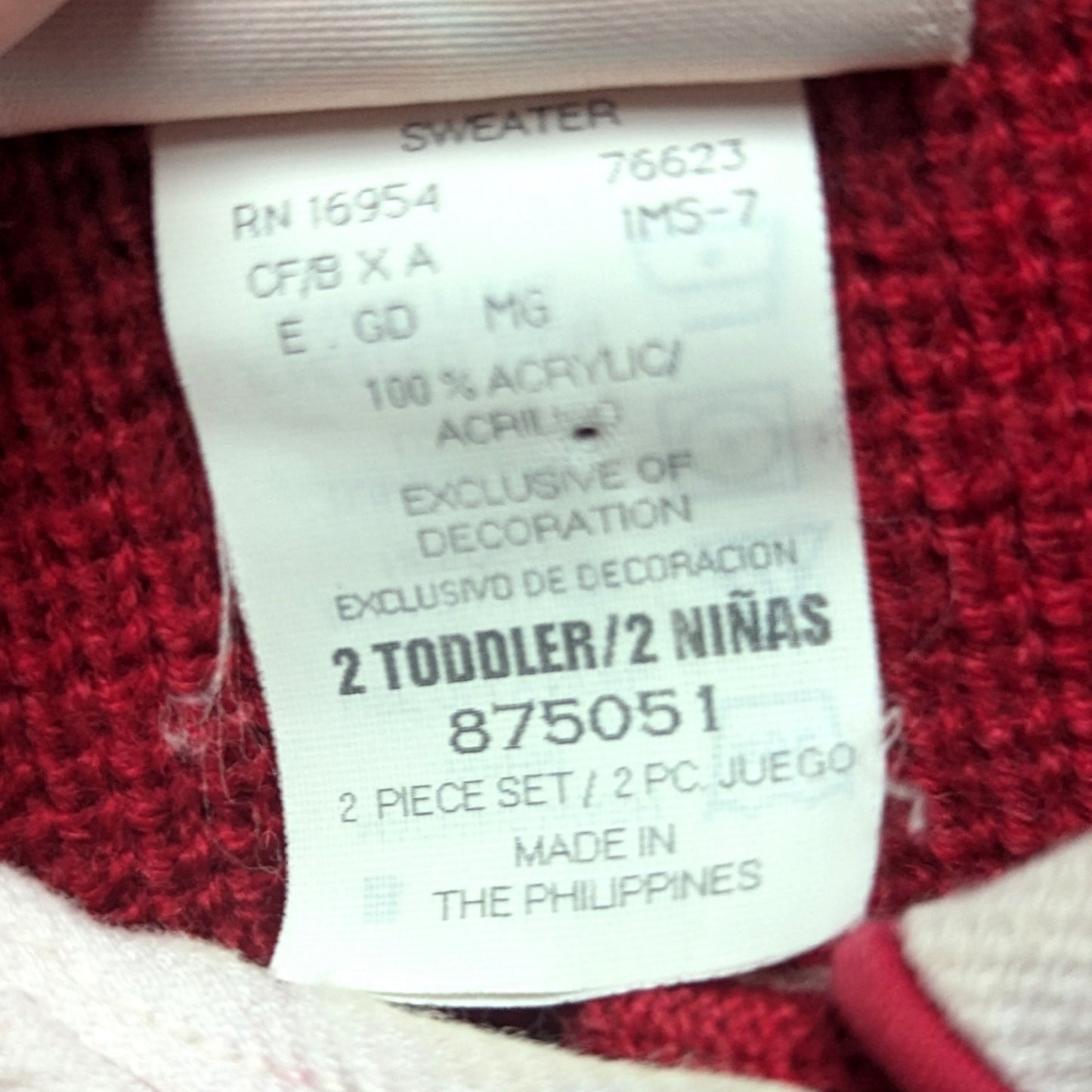 Vintage 90s Toddler Girl’s Red Scottie Dog Cardigan – B.T. Kids 2T – Argyle Sweater with Peter Pan Collar & Plaid Bows