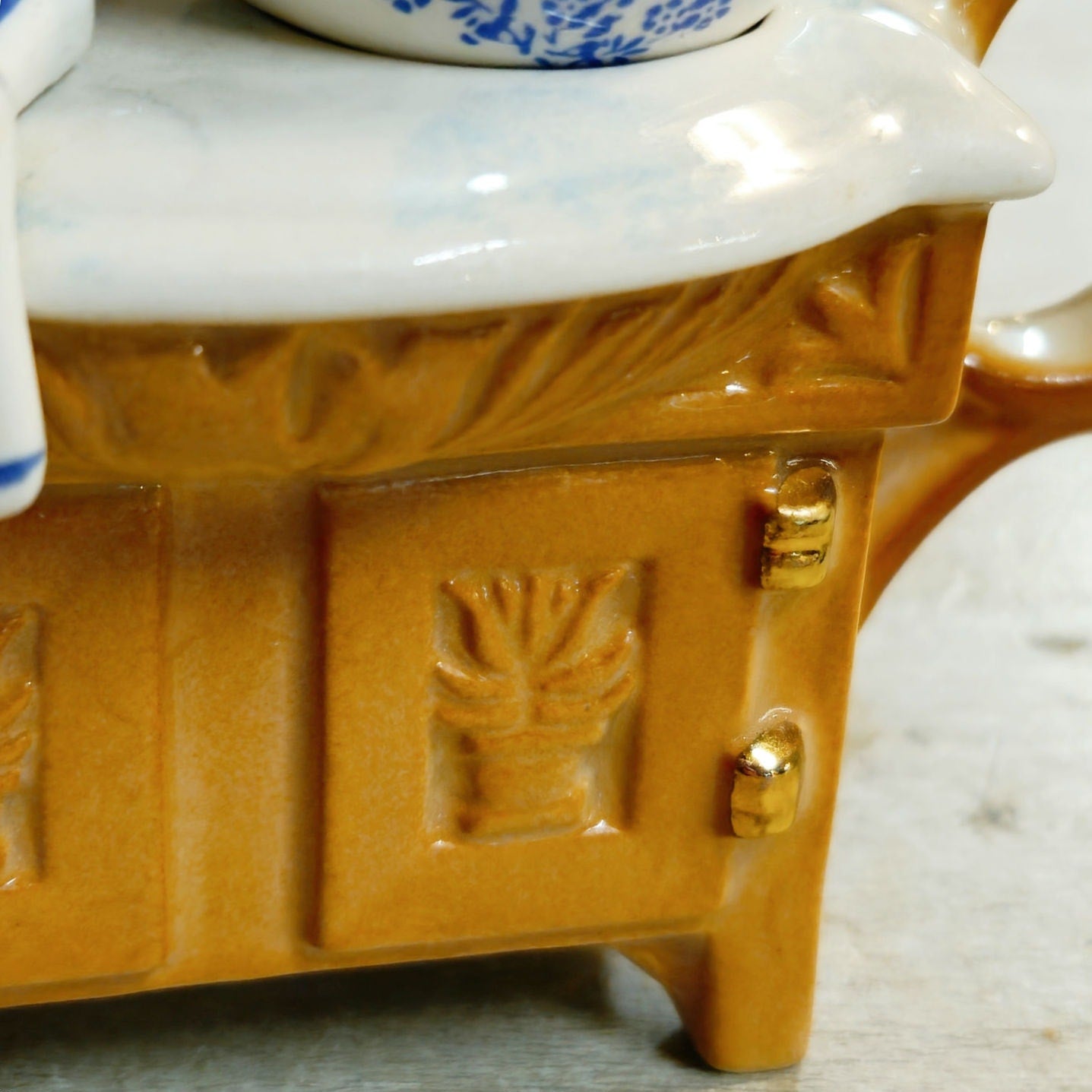 1990s Paul Cardew Designs Mini Victorian Washstand Teapot