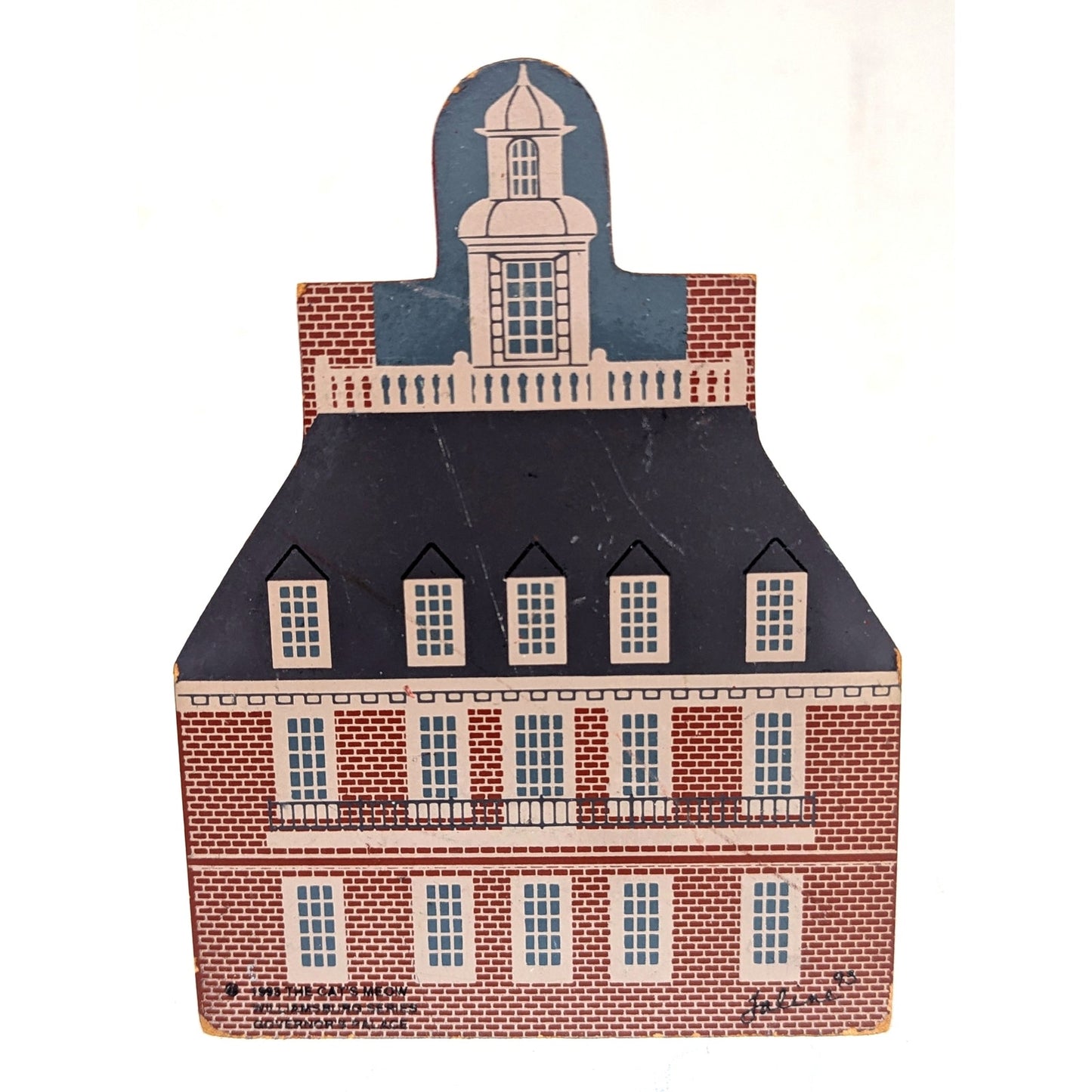 🏛️ Cat’s Meow Vintage 1993 Williamsburg Series Governor’s Palace Shelf Sitter – 6.5” x 5” – Virginia | Home