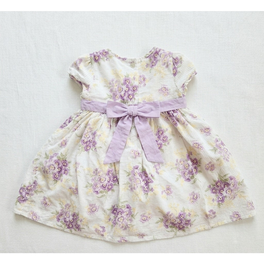 Janie and Jack Layette Hand-Smocked Dress | Size 3-6 Months