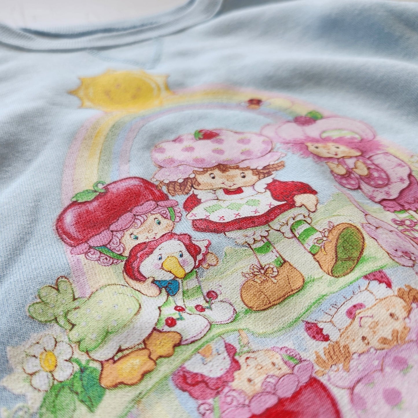 Strawberry Shortcake Kids Crewneck Sweatshirt NWT – Light Blue
