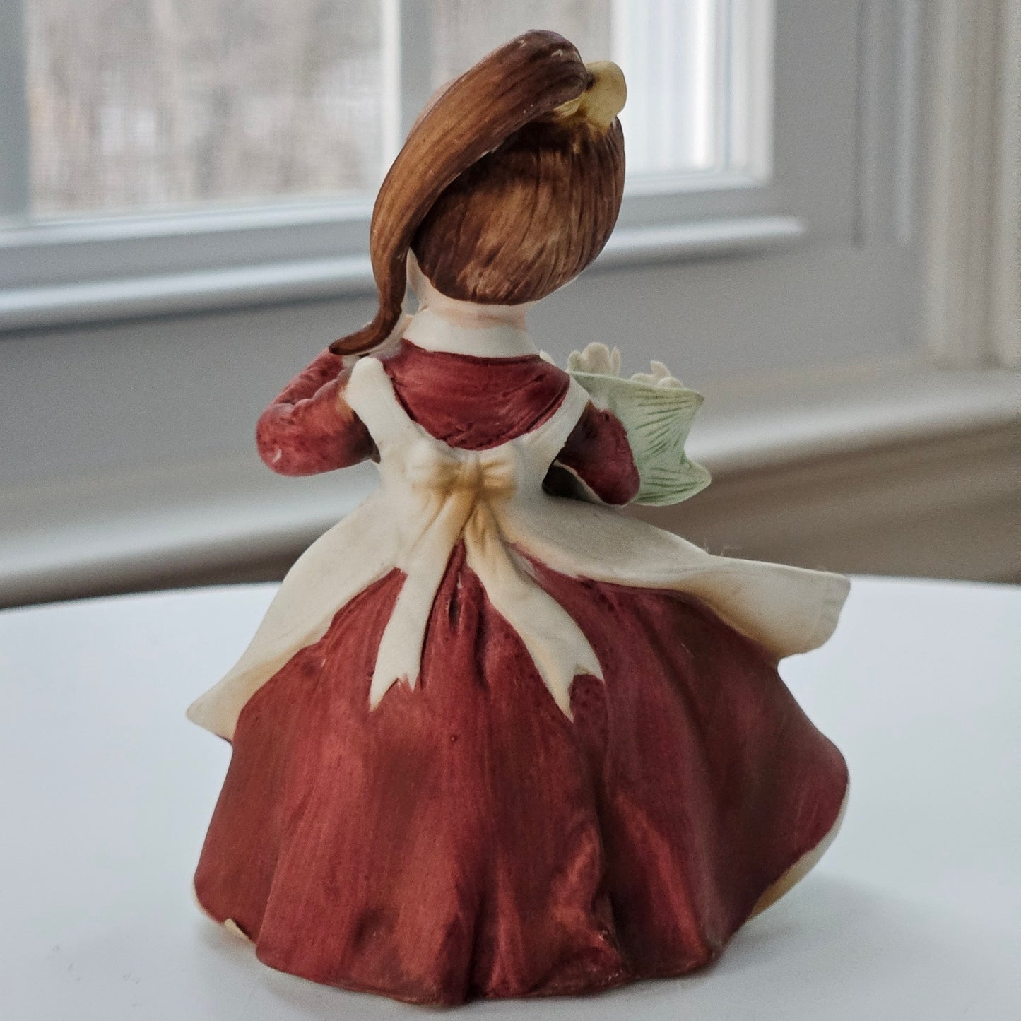 Vintage Lefton May Girl Figurine | 1950s Lily of the Valley Birth Month Keepsake