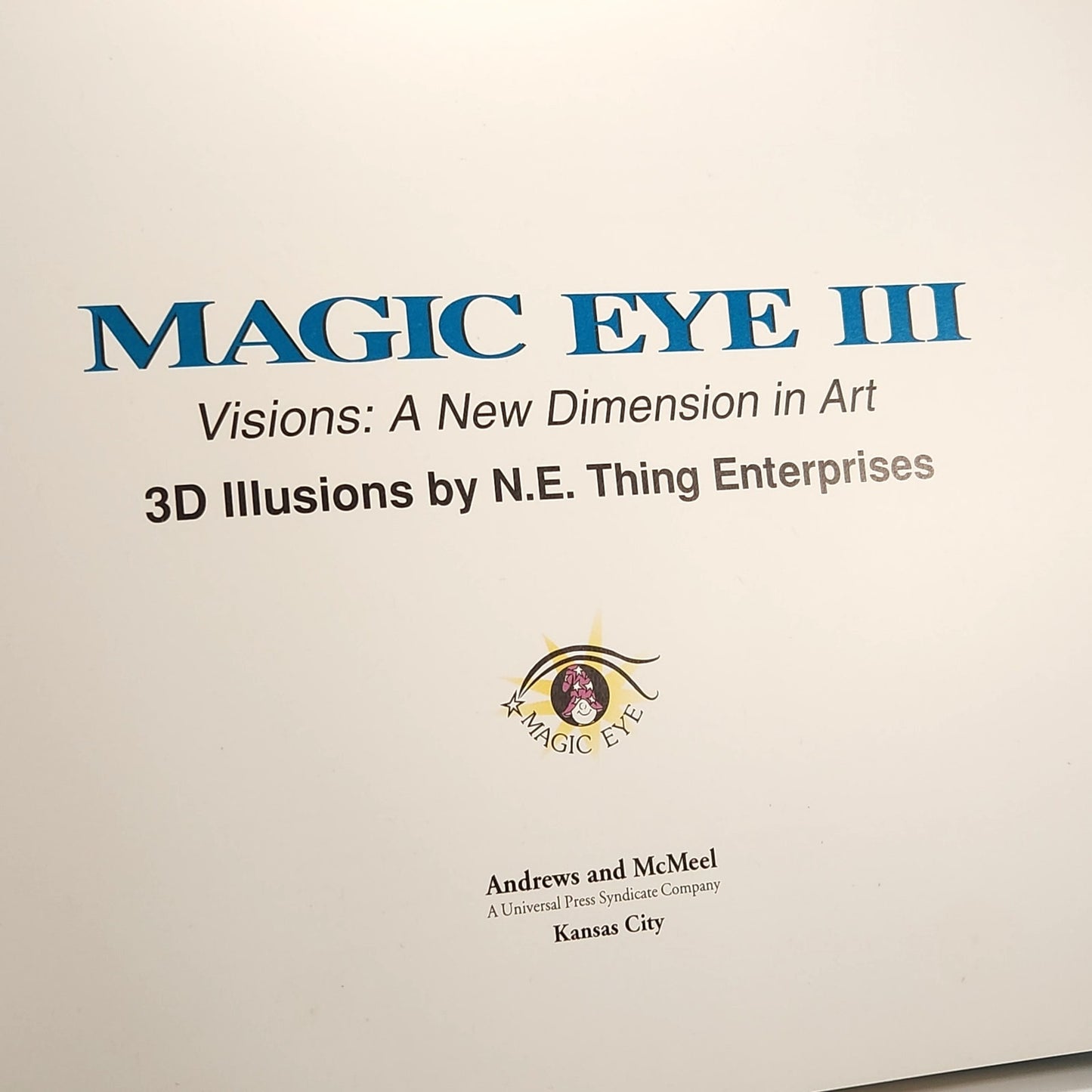 Magic Eye III: Visions – A New Dimension in Art | 1994 3D Illusions Book