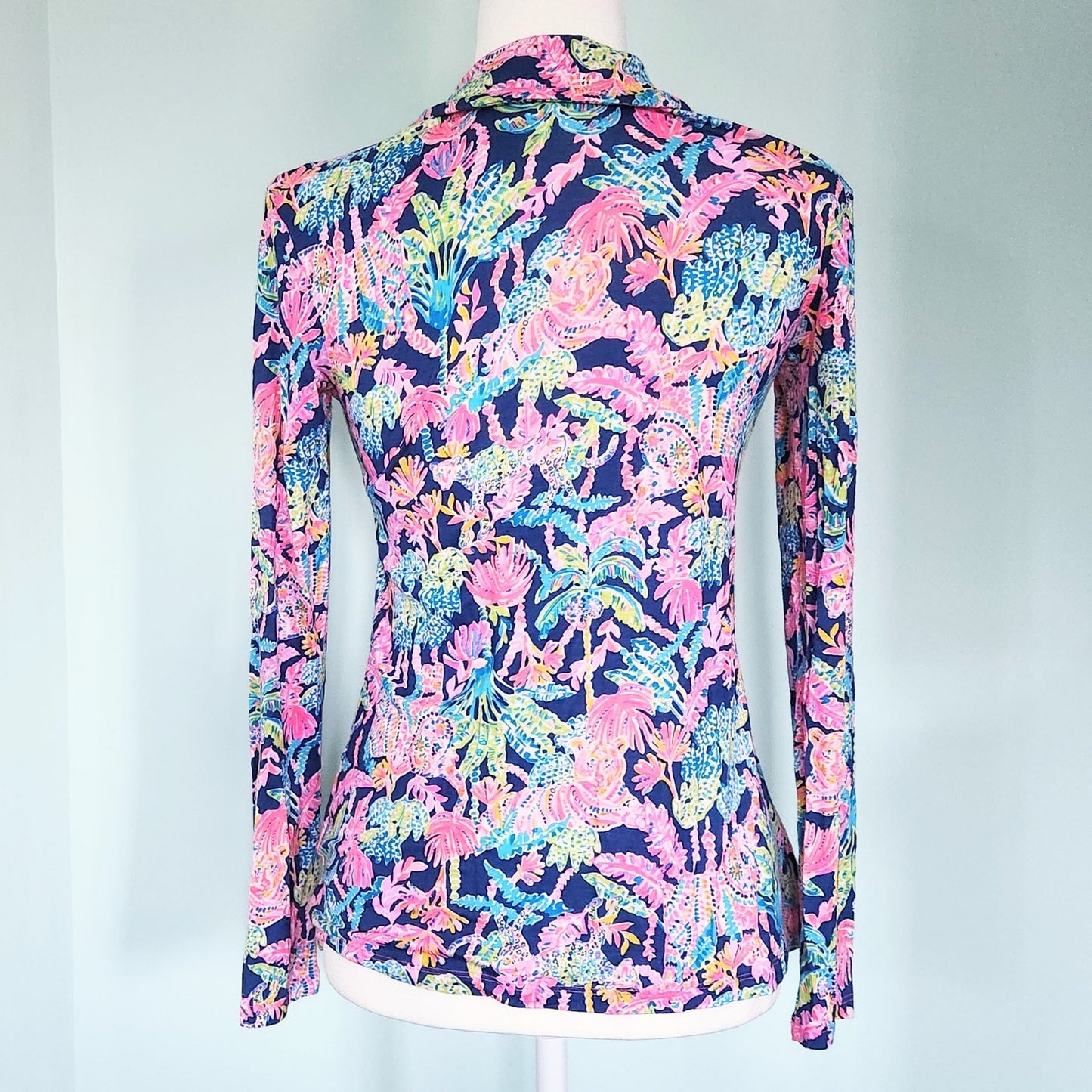 Lilly Pulitzer “Seen & Herd” Cozy Cloud Jersey Top | Oyster Bay Navy | Women's XS