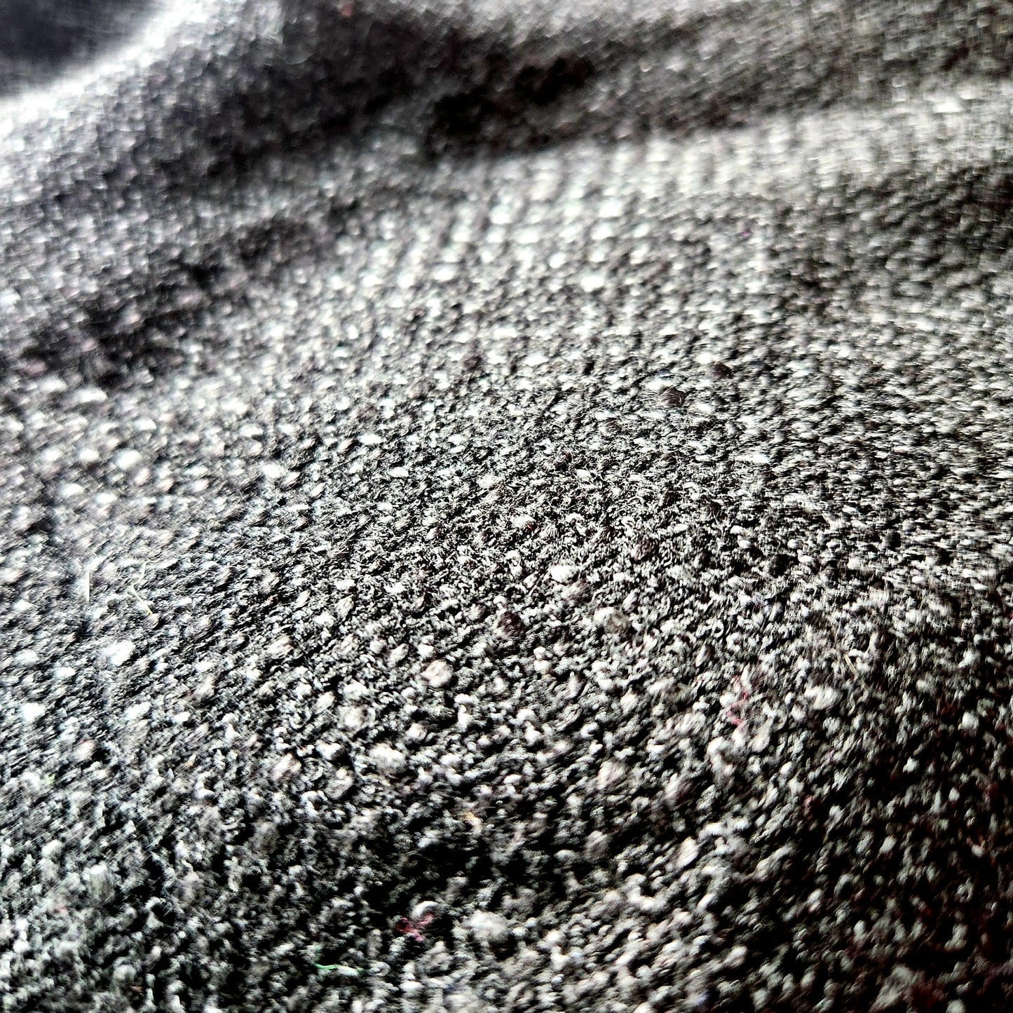 Black Boucle Tweed Sleeveless Double-Breasted Blazer Dress | Women's S