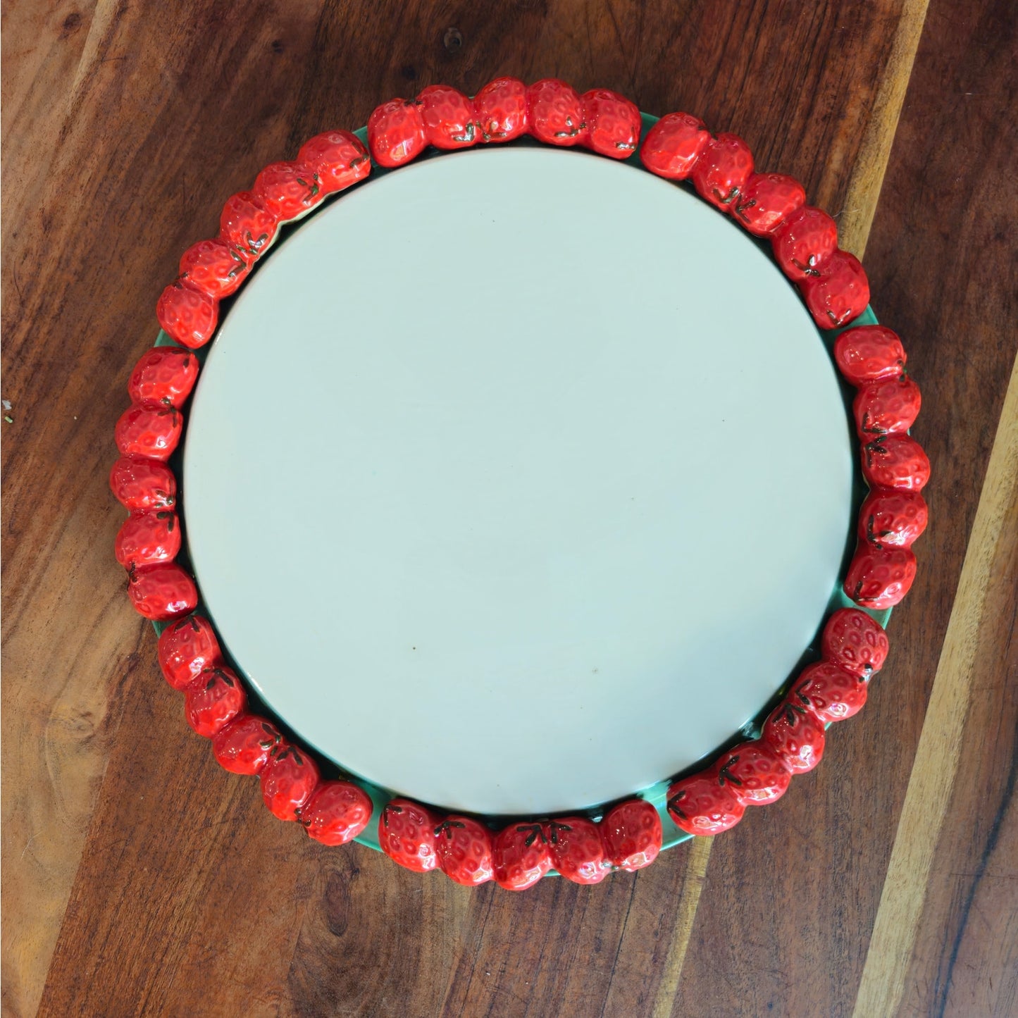 Vintage Shafford Japan Strawberry Cake Plate
