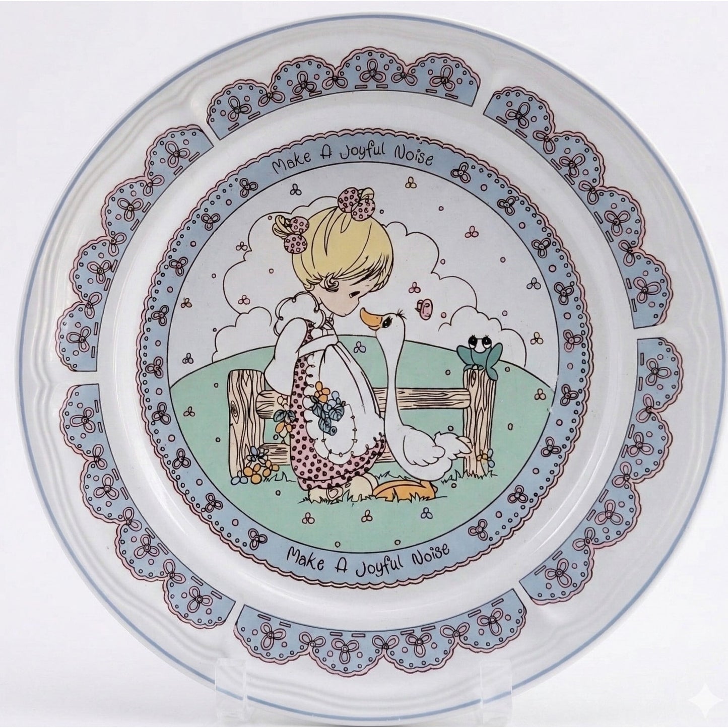 Vintage 1992 Precious Moments “Make a Joyful Noise” Dinner Plate