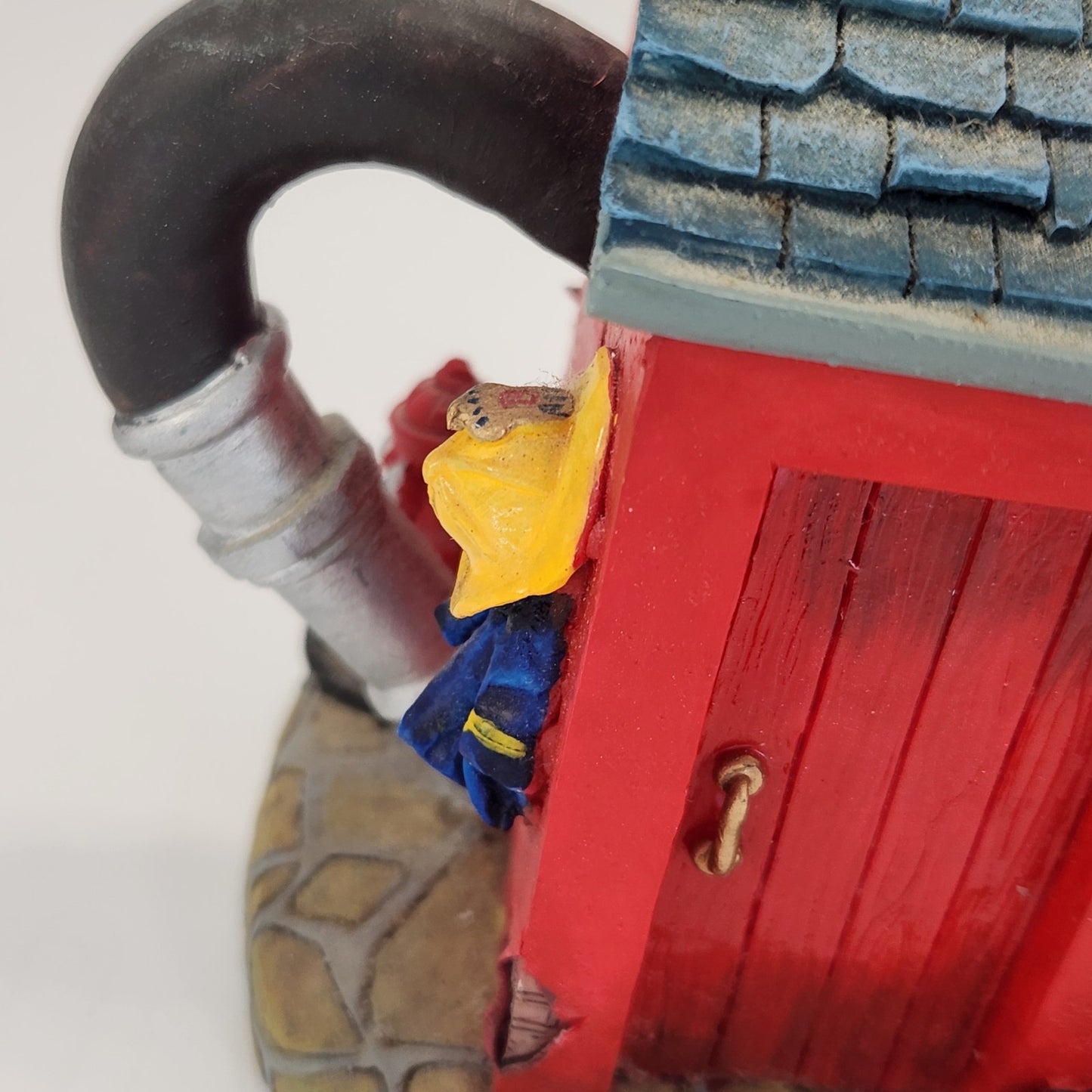 1990s Fire Station Teapot Trinket Box | Telltale Teapots | Ballykettle Ireland Collectible