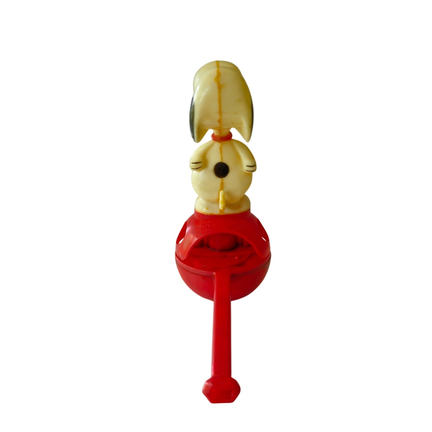 Vintage Snoopy Peanuts Bubble Blower Toy | 1960s–70s Red Plastic Collectible