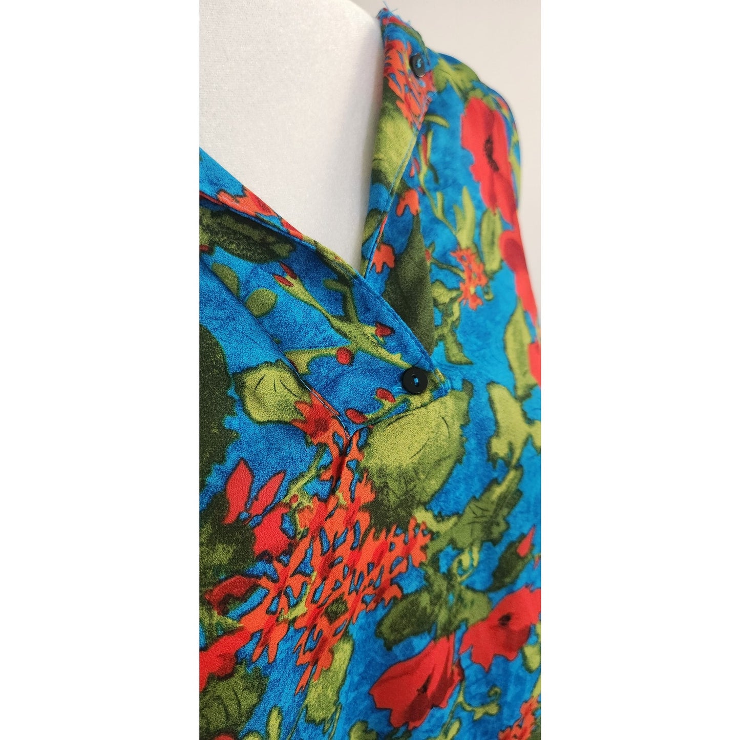 Philosophy Blue Floral Sleeveless Swing Dress – Women Size Small