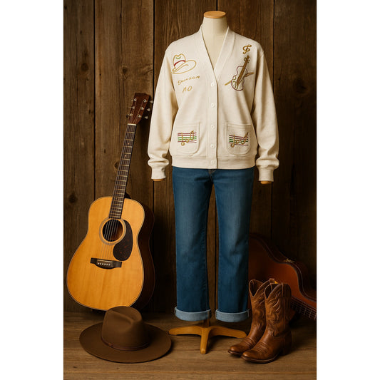 Vintage 1980s Unisex Sportswear Musical Branson Missouri Sweatshirt Cardigan Size L/XL | Women