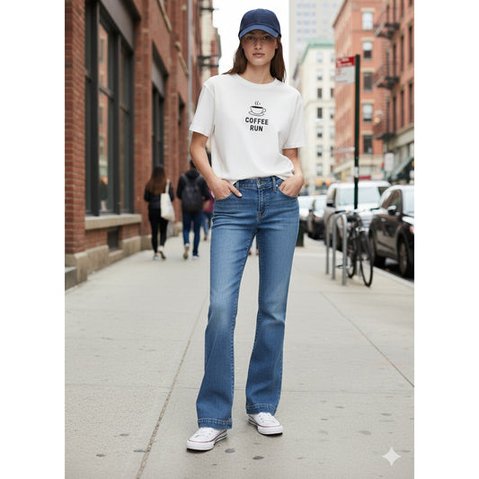 Vintage Y2K Gap Long & Lean Jeans | Light Wash Flare Bootcut | Women's Size 8 Regular | Low Rise 2000s Denim