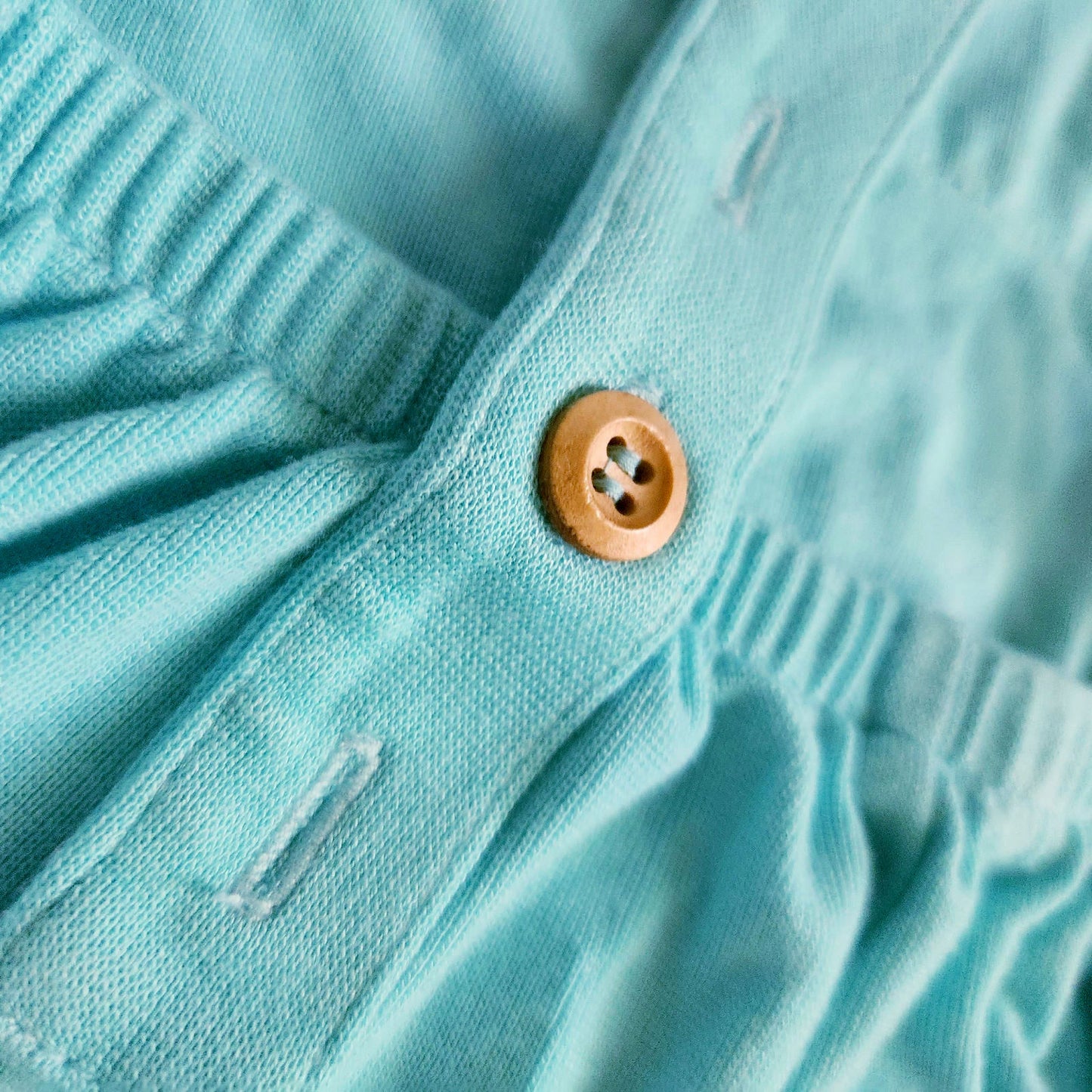 Bamboo Jersey Adjustable Overall Romper Pants – Turquoise Size 3T NWOT