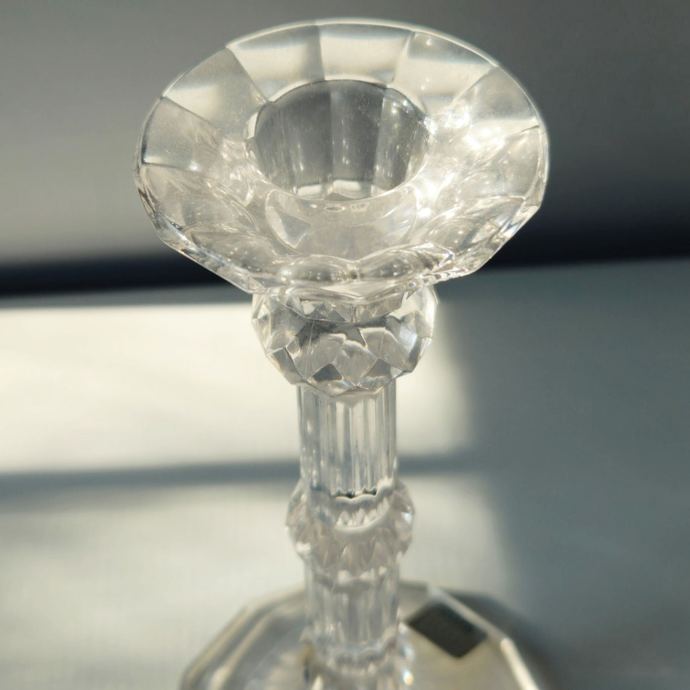 Vintage Fifth Avenue Crystal Pineapple Candlestick Holder
