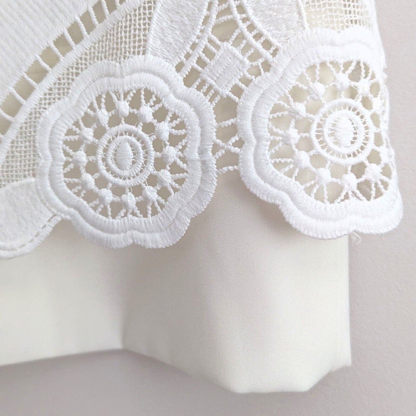 Laundry by Shelli Segal Ivory Eyelet Lace Sleeveless Sheath Dress Women’s Size 6