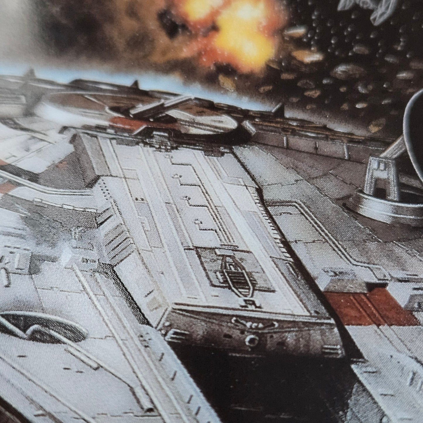 Vintage 1994 Star Wars Space Vehicles Series Millennium Falcon Plate