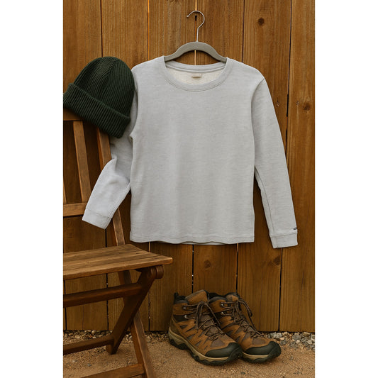 Columbia Women’s Knit Crewneck Pullover Light Gray | Long Sleeve | Women's Size Medium