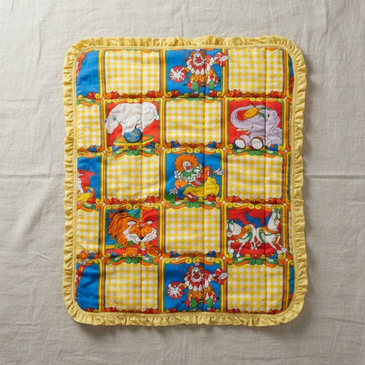 Vintage Ringling Bros Barnum & Bailey Baby Blanket | 1970s Circus Nursery