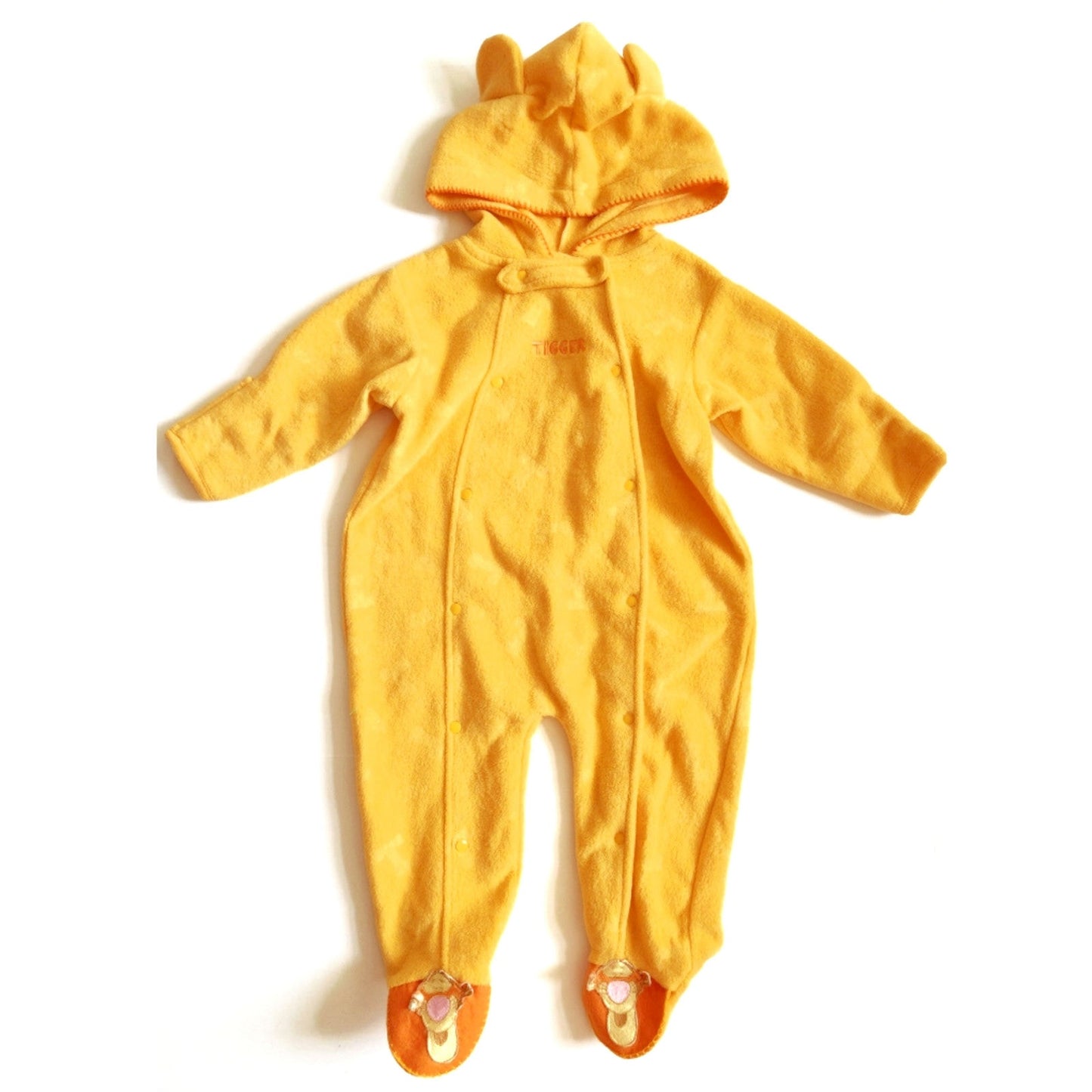 Y2K Winnie the Pooh Tigger Hooded Fleece Baby Bunting –  6-9 Months