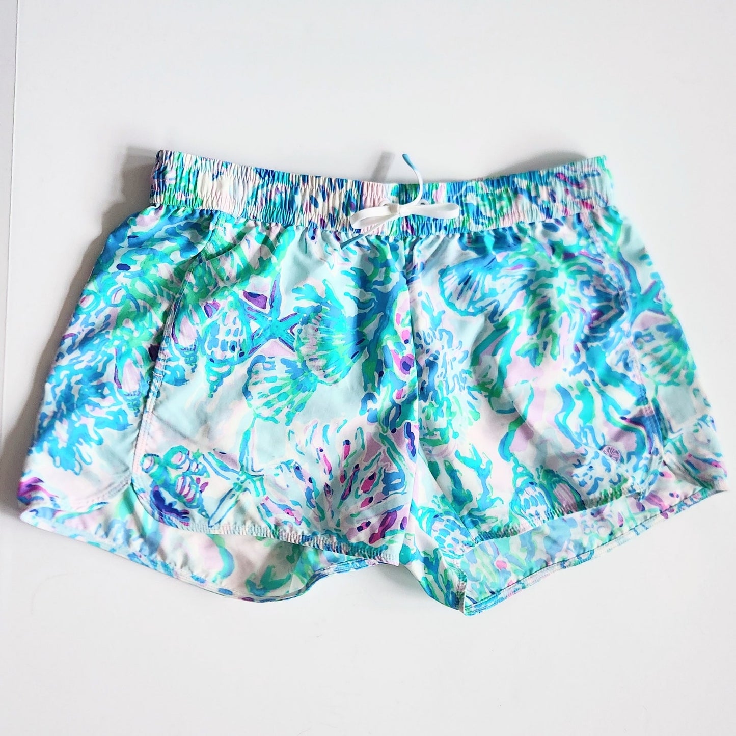 Lilly Pulitzer Run Around Shorts | CraySea Seashell Amethyst Tint | Women's XS