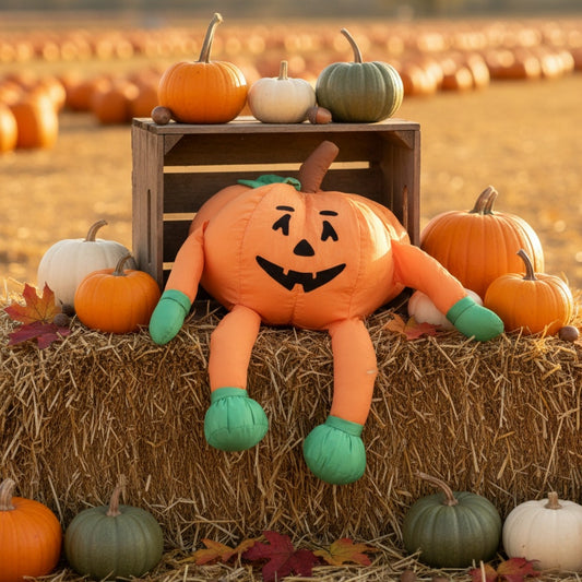 1990s Jack-O’-Lantern Halloween Pumpkin Plush