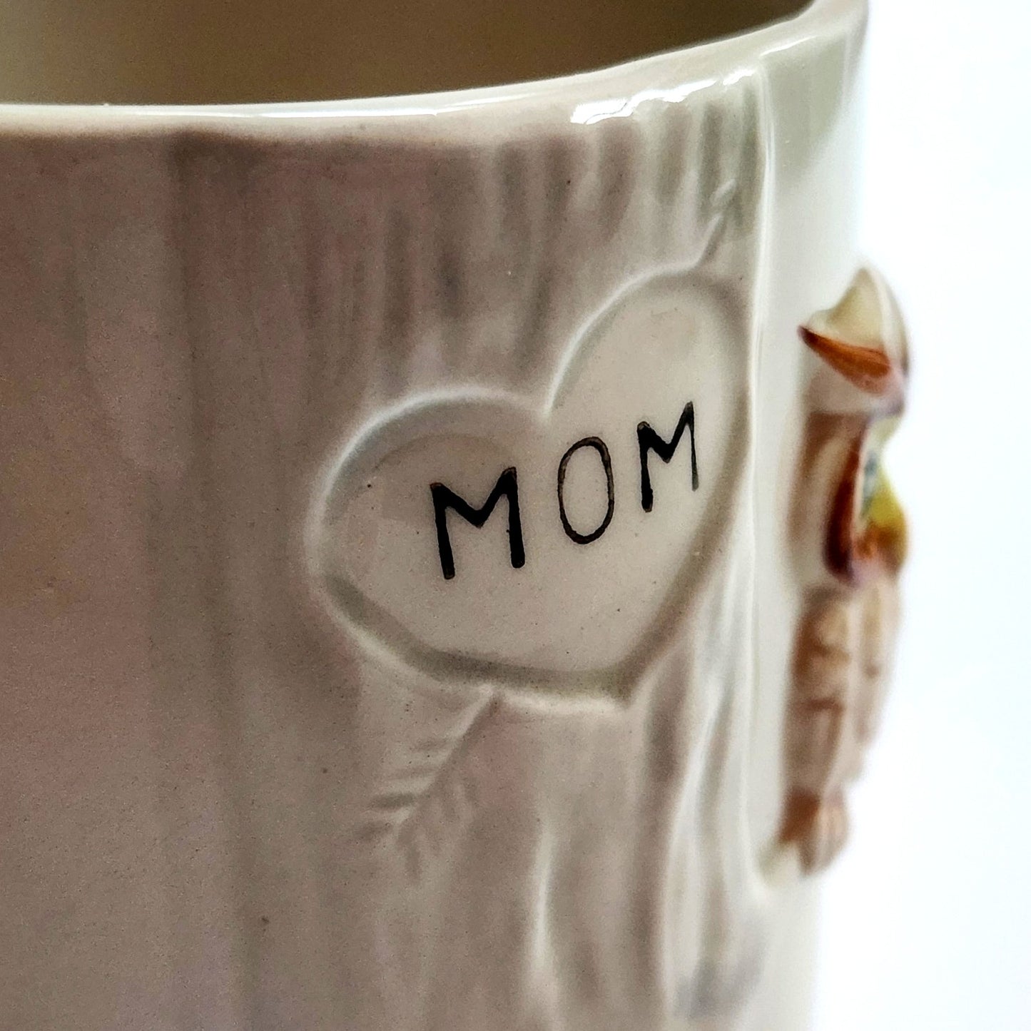 1970s 3D Owl Mom Mug and “We All Have Our Ups & Downs”