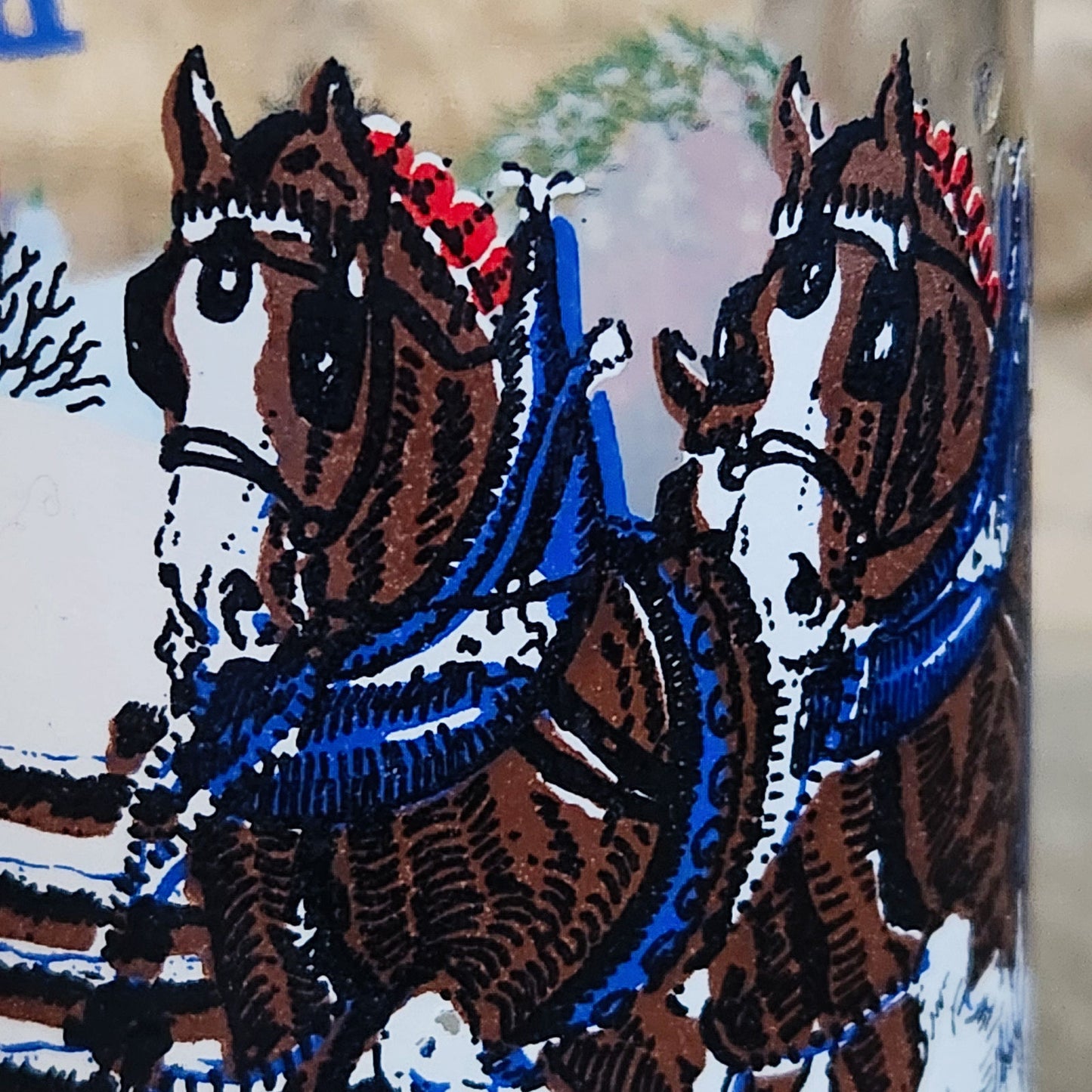1995 Budweiser “Clydesdales Winter Scene” Highball Glasses – Set of 6
