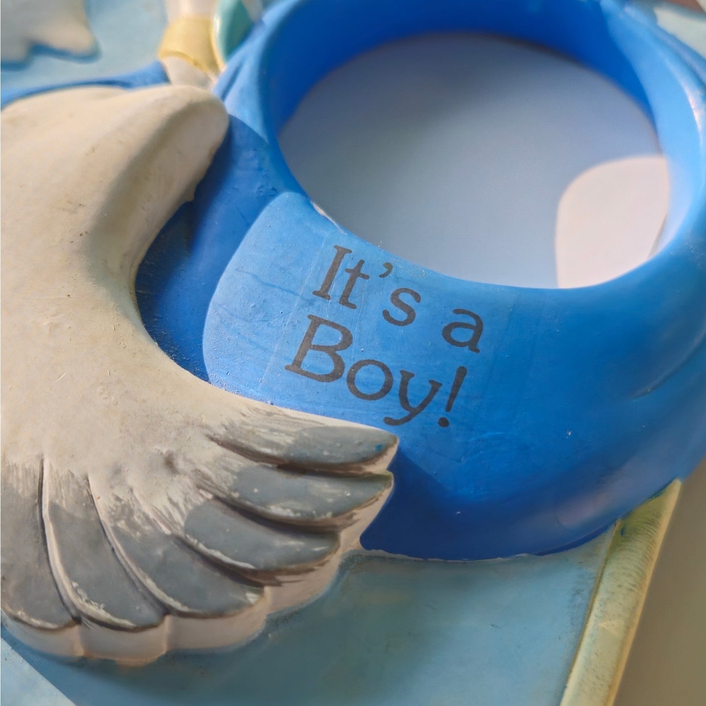 1990s It’s a Boy! Stork Baby Picture Frame