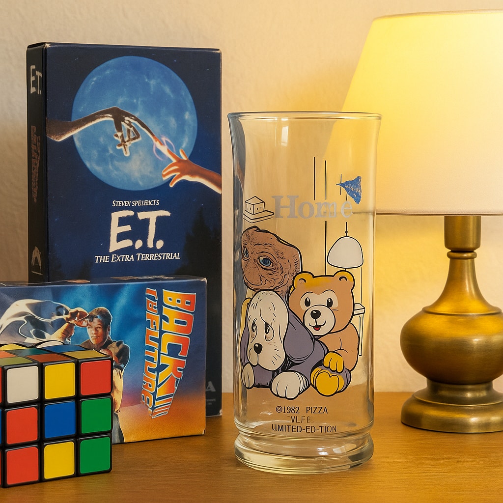 Vintage 1982 E.T. "HOME" Glass | Pizza Hut Limited Edition Collector’s Series