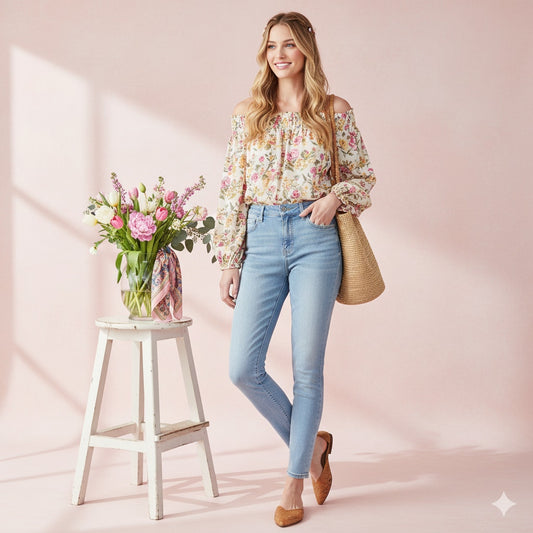 High Rise Bridgette Skinny Jean Light Wash Zip Fly | Women's 8 / 29