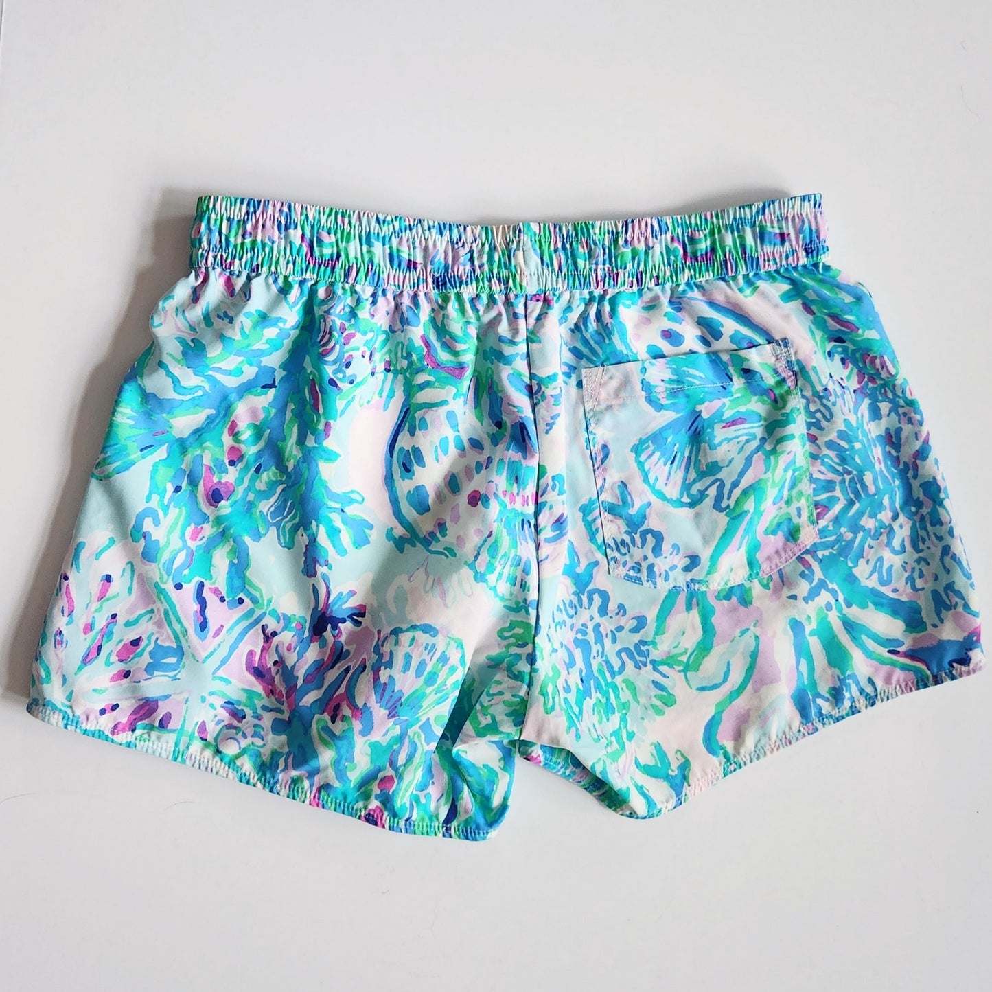 Lilly Pulitzer Run Around Shorts | CraySea Seashell Amethyst Tint | Women's XS