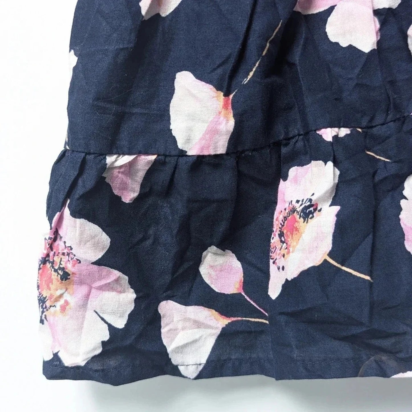 Janie and Jack Hannah Floral Smocked Sundress | Merchant Marine Navy Pink Floral | Toddler Girls Size 2T