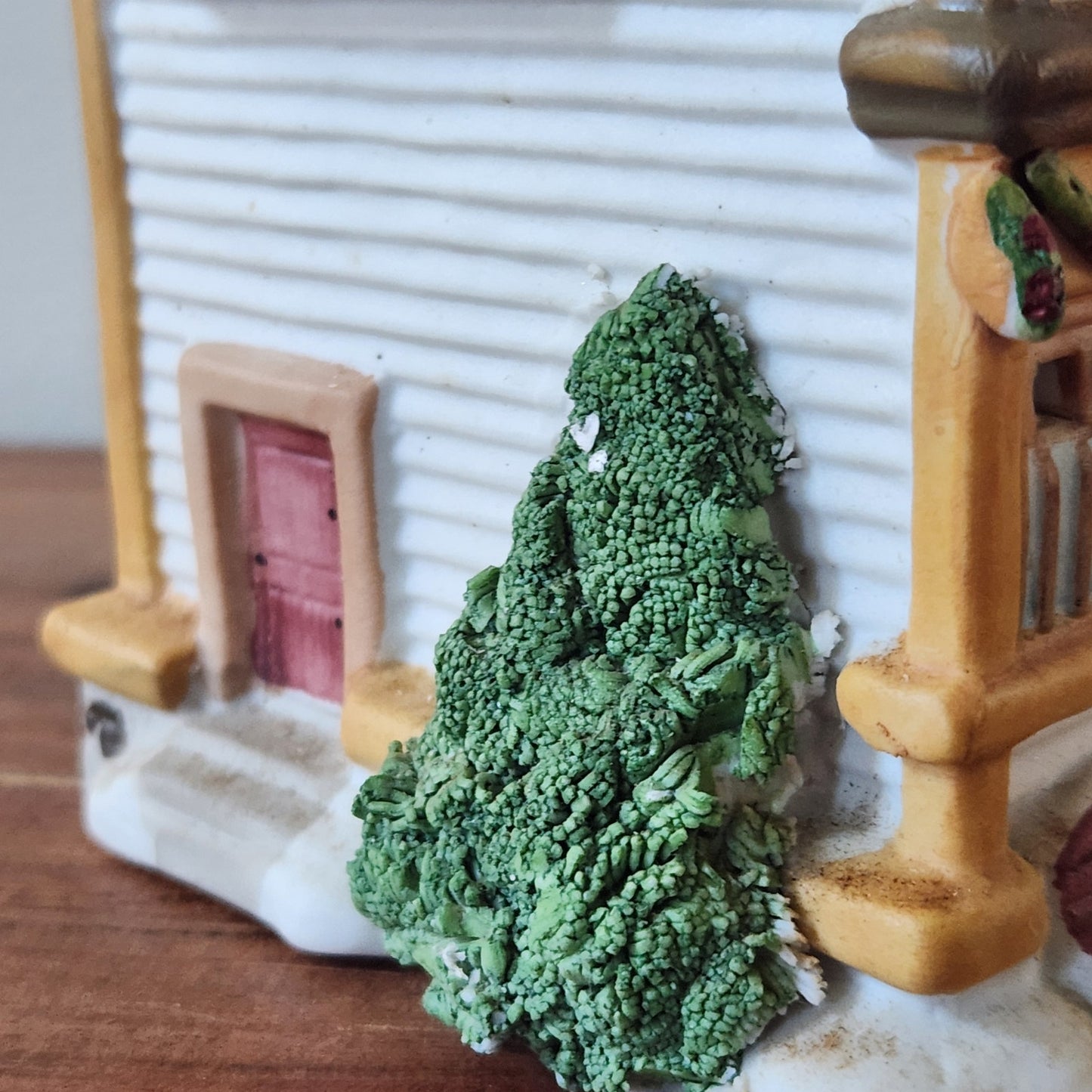 1992 Lemax Post Office & Barber Shop — Lighted Christmas Village Building