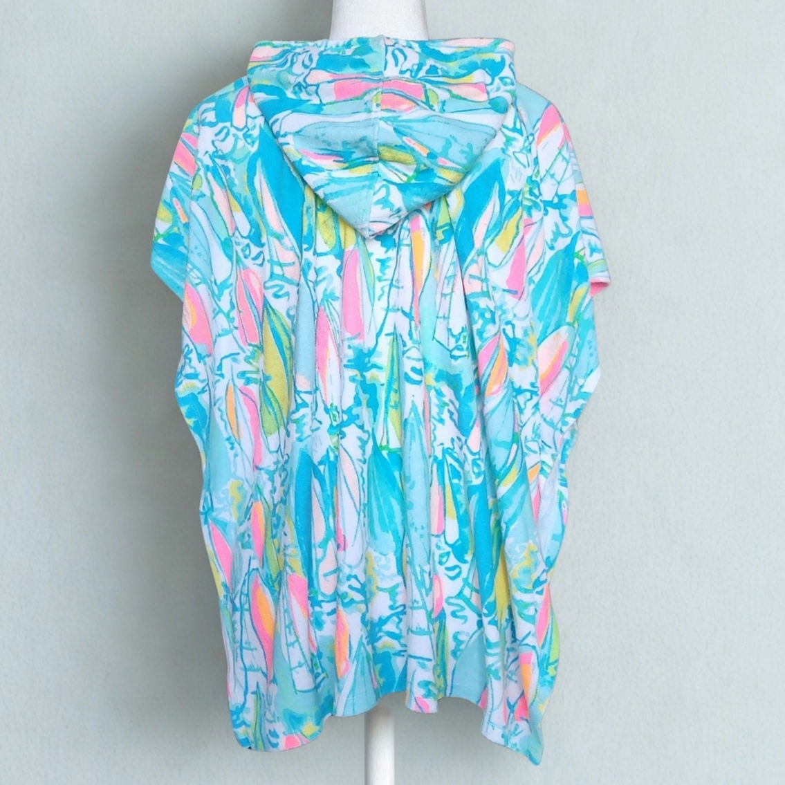 Lilly Pulitzer Girls Terry Lyra Hooded Swim Cover Up Beach Bae | Size XL 12-14