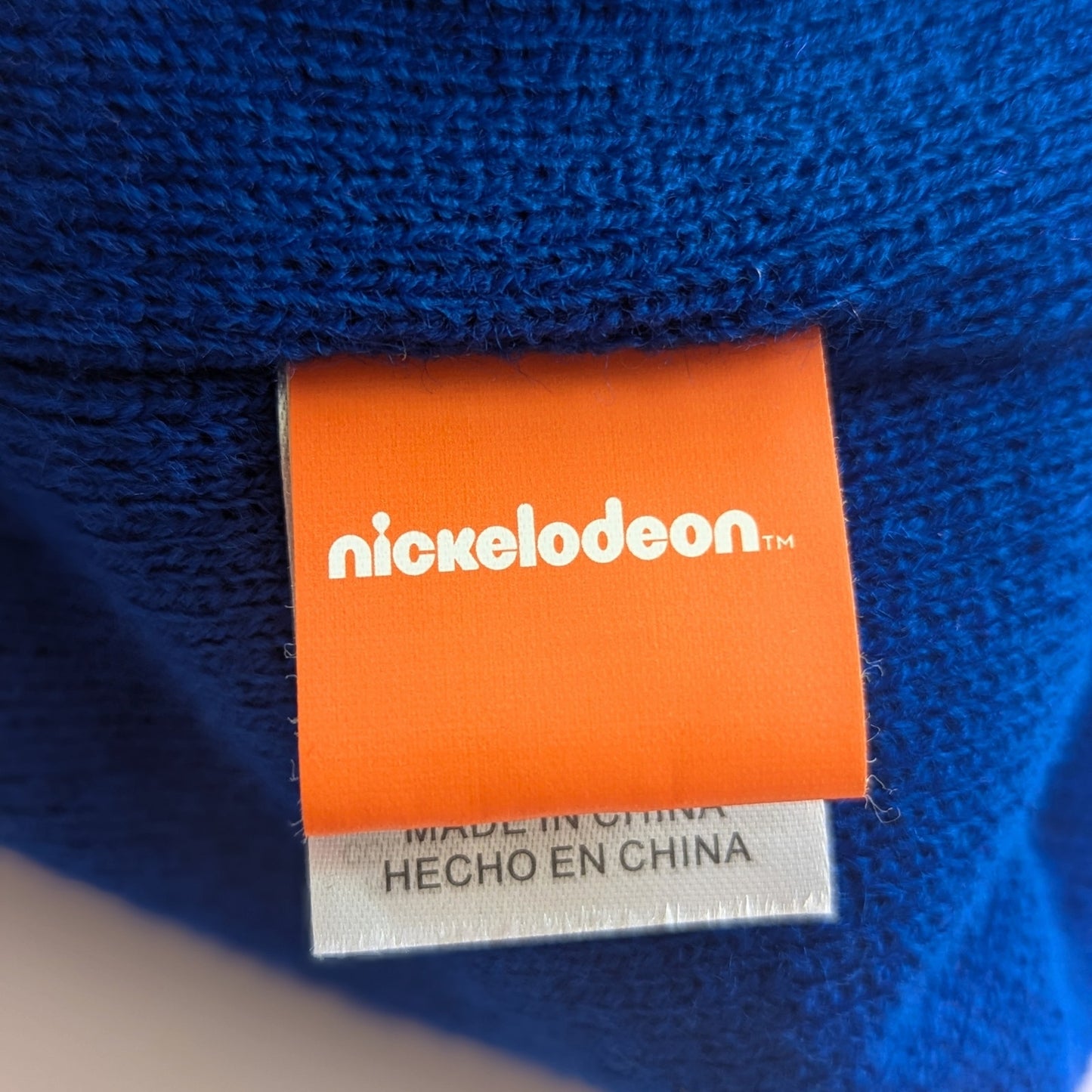 Nickelodeon Paw Patrol Toddler Winter Beanie Hat – Pom Pom Blue, Red & Gray Stripes