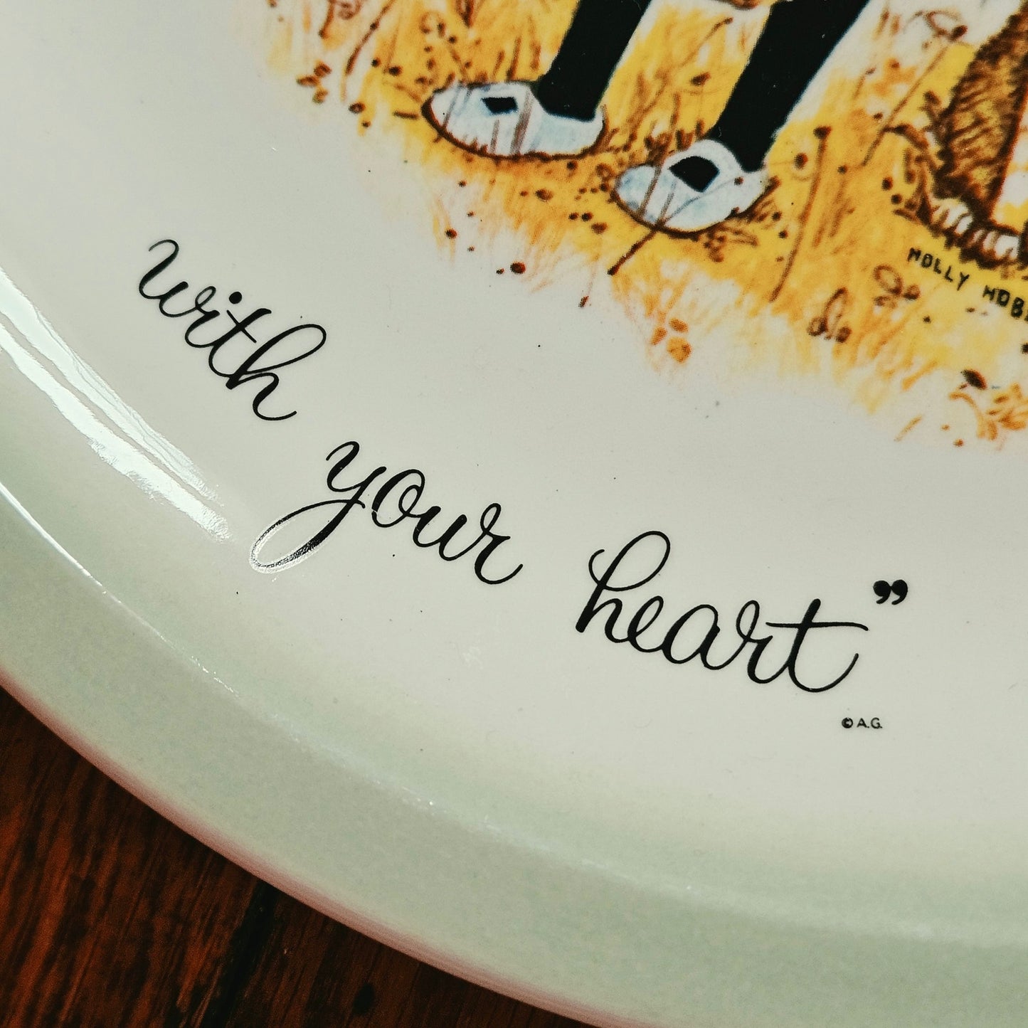 1972 Holly Hobbie Love Decorative Plate