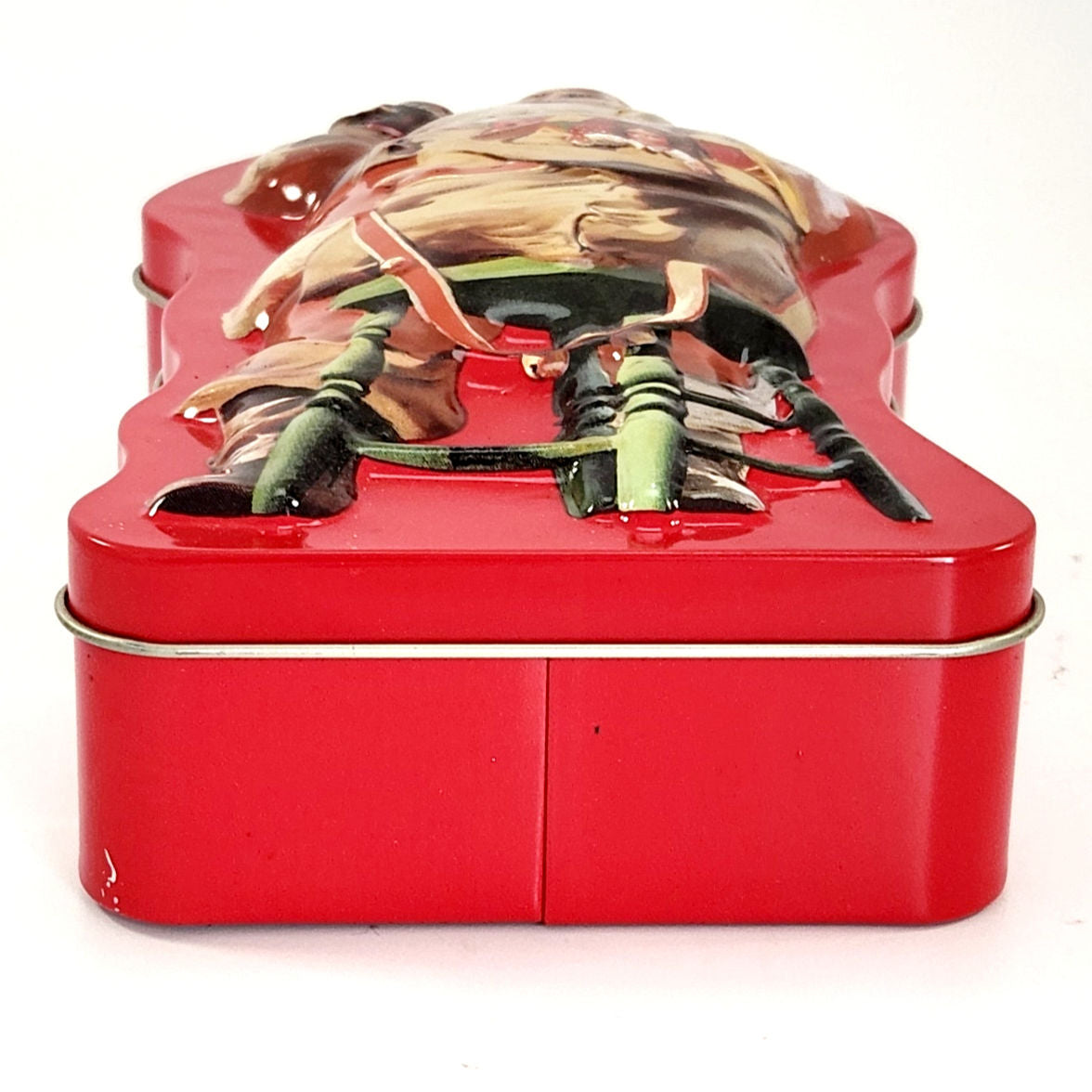 Santa Shaped Tin with Haddon Sundblom Artwork – 1990s Holiday Collectible – “Hospitality” Design