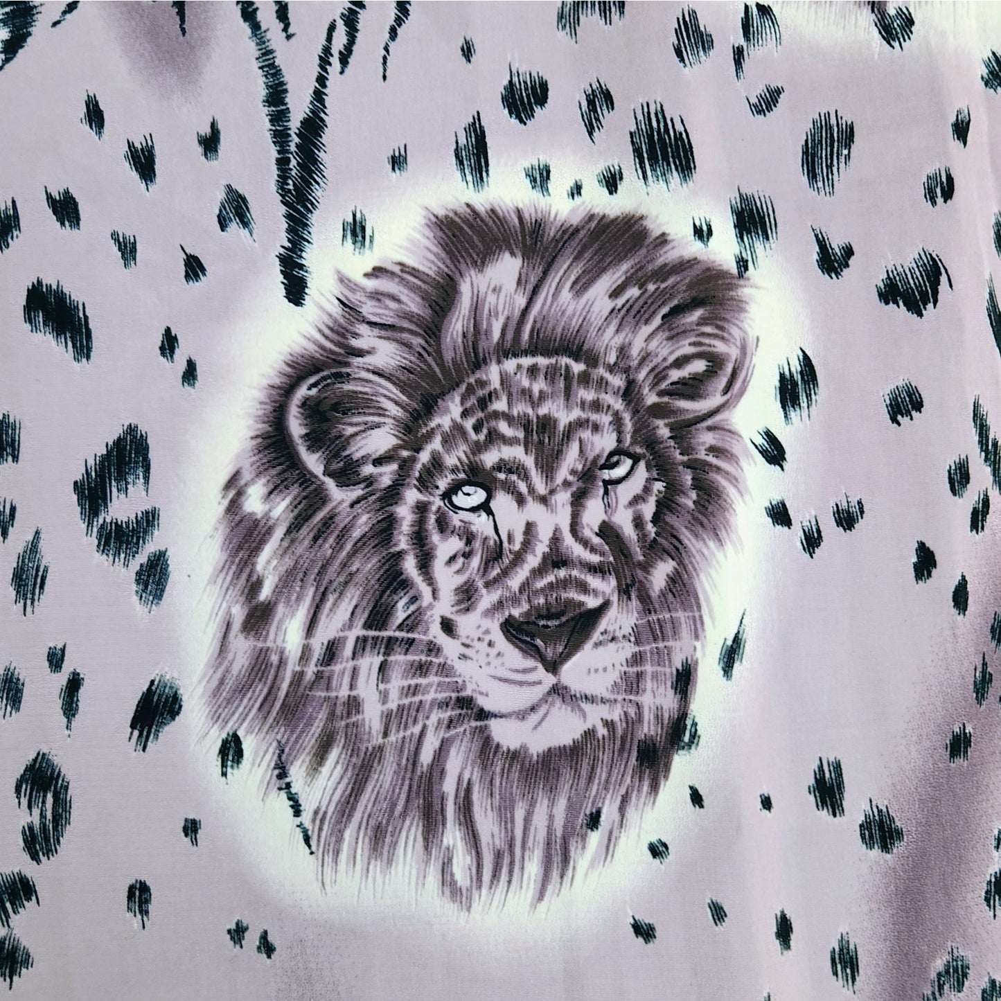 Vintage Safari Animal Print Silk-Feel Scarf – Mauve Square